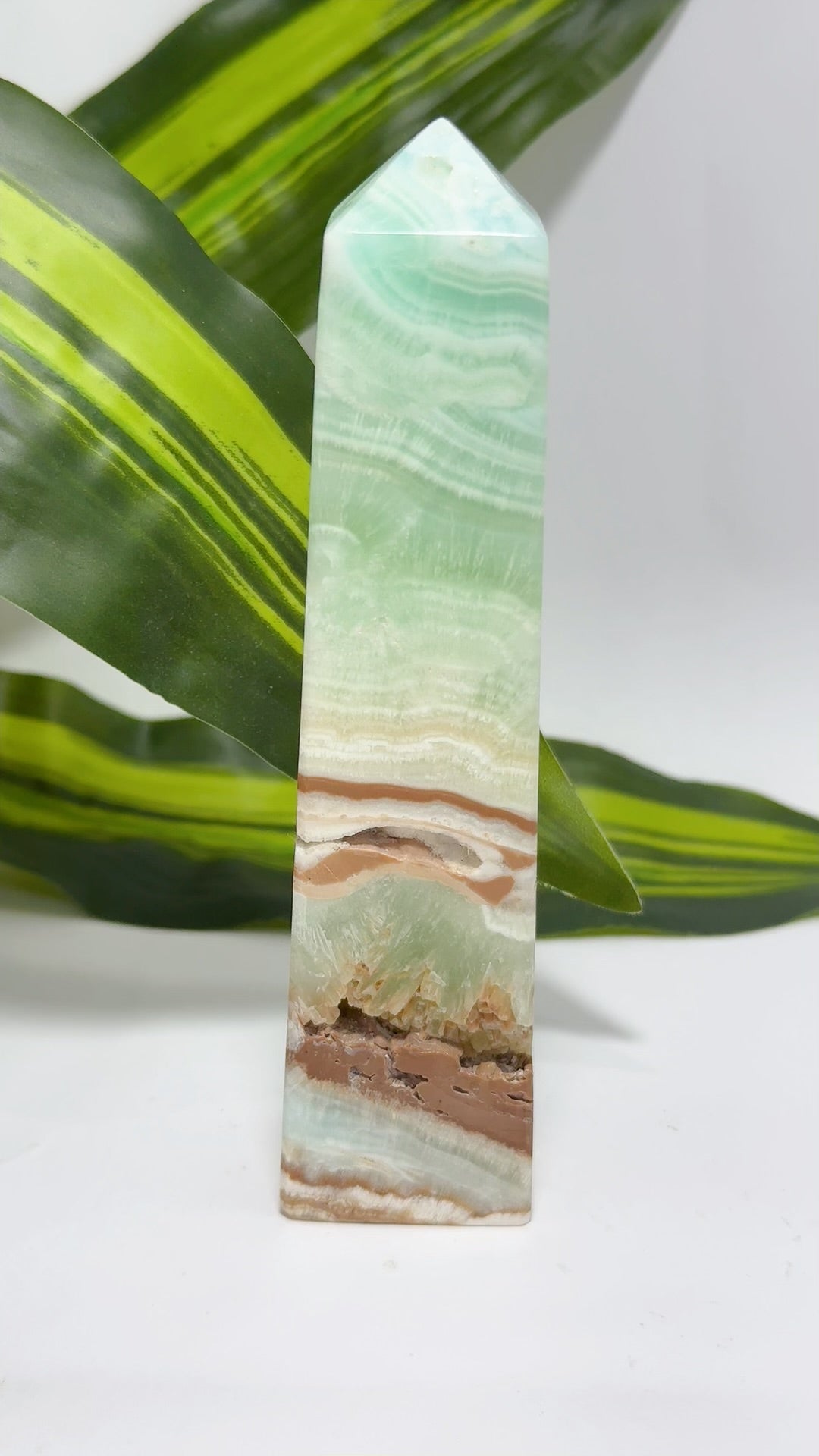 Blue Caribbean Calcite Tower 294g