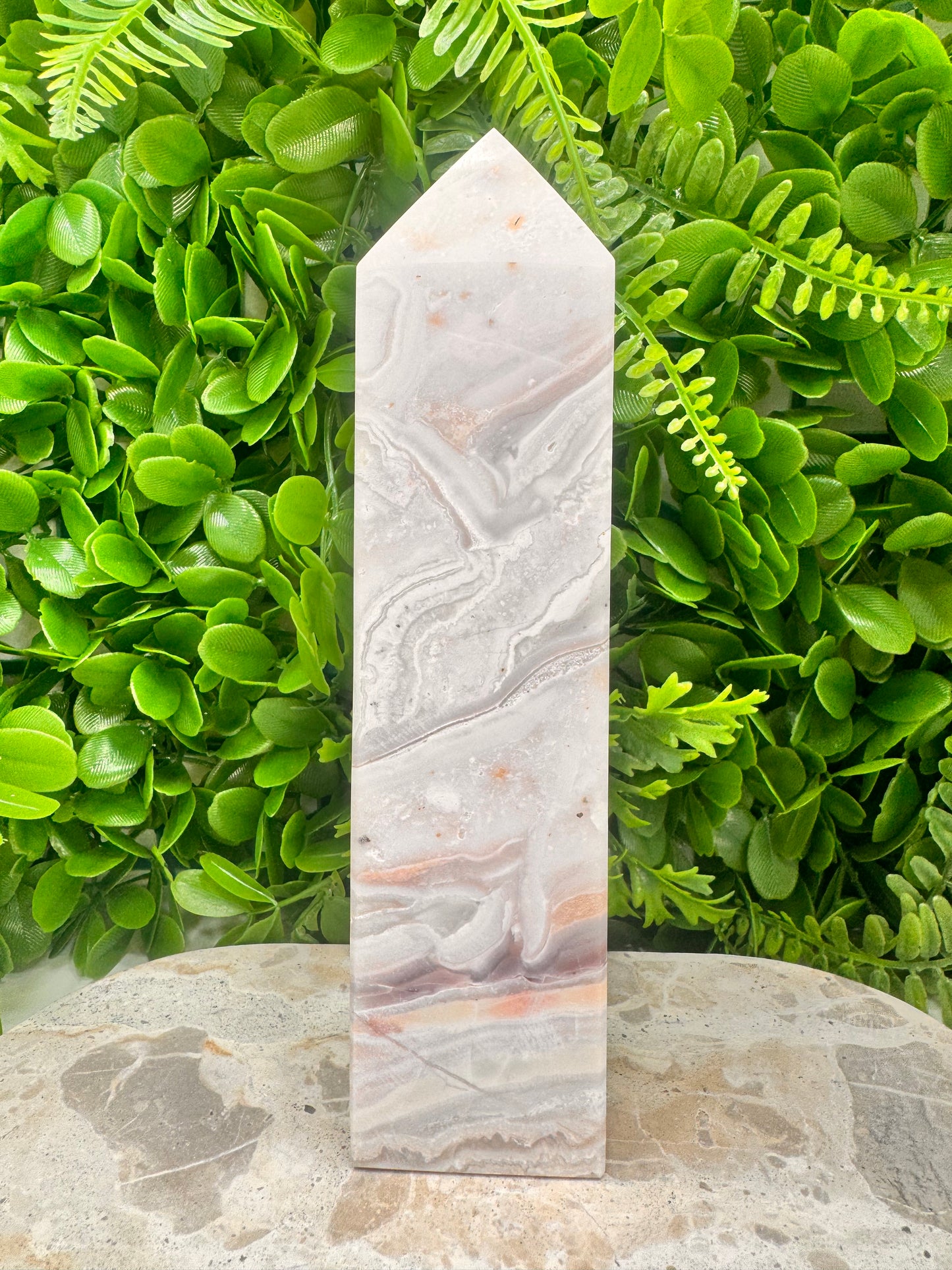 Pink Agate Tower 748g