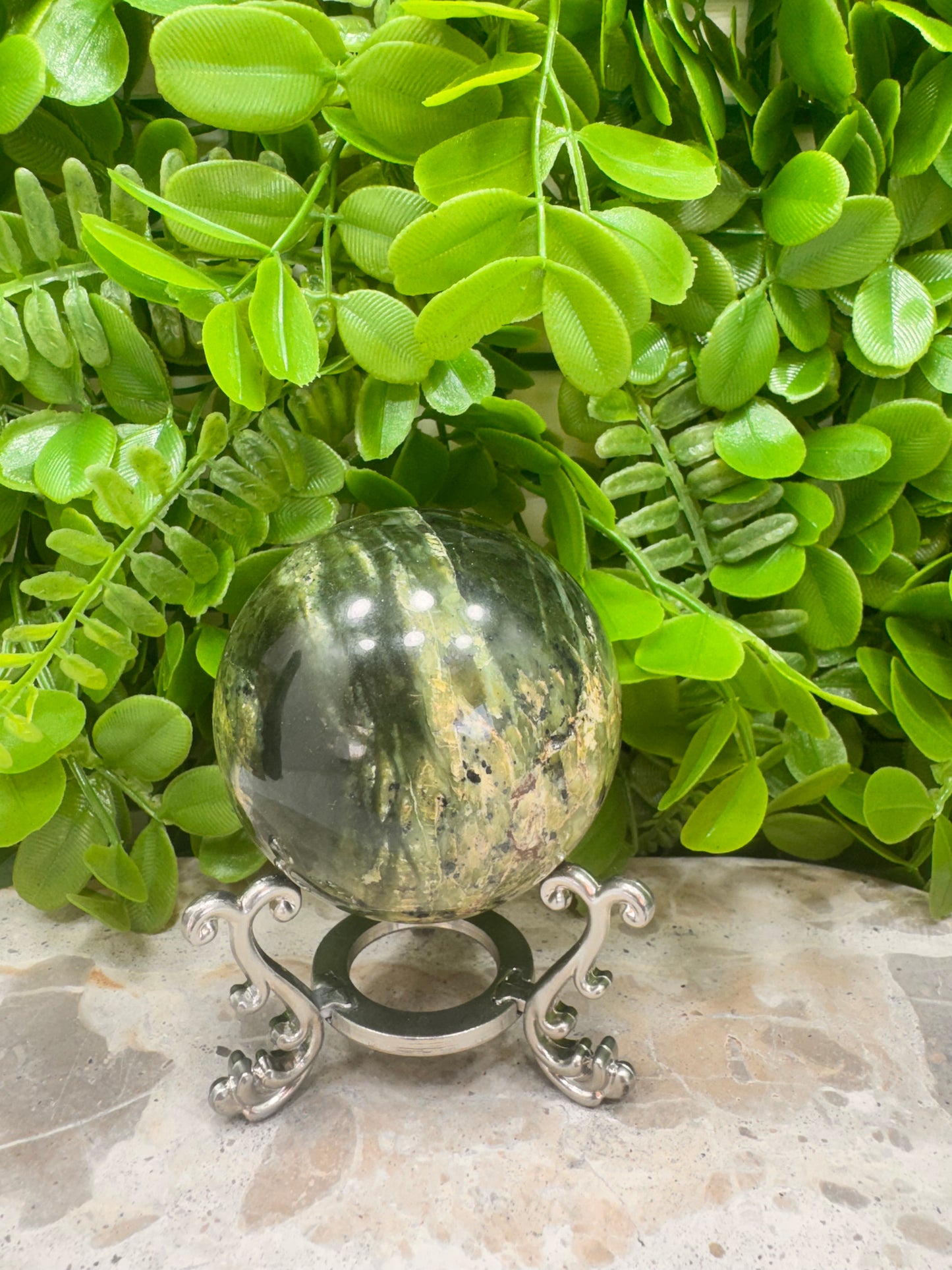 Nephrite Jade Sphere 396g