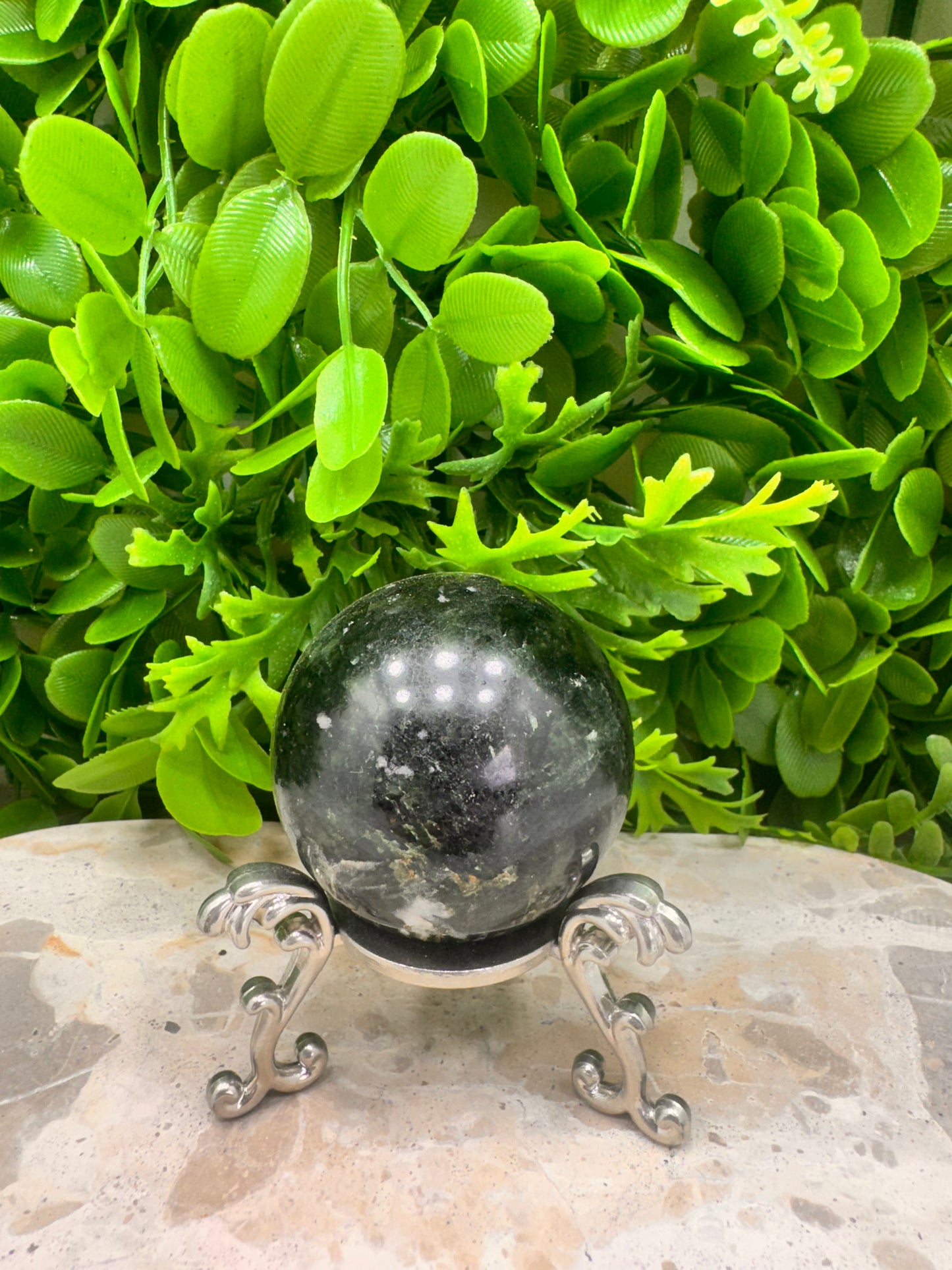 Green Tourmaline Sphere 244g