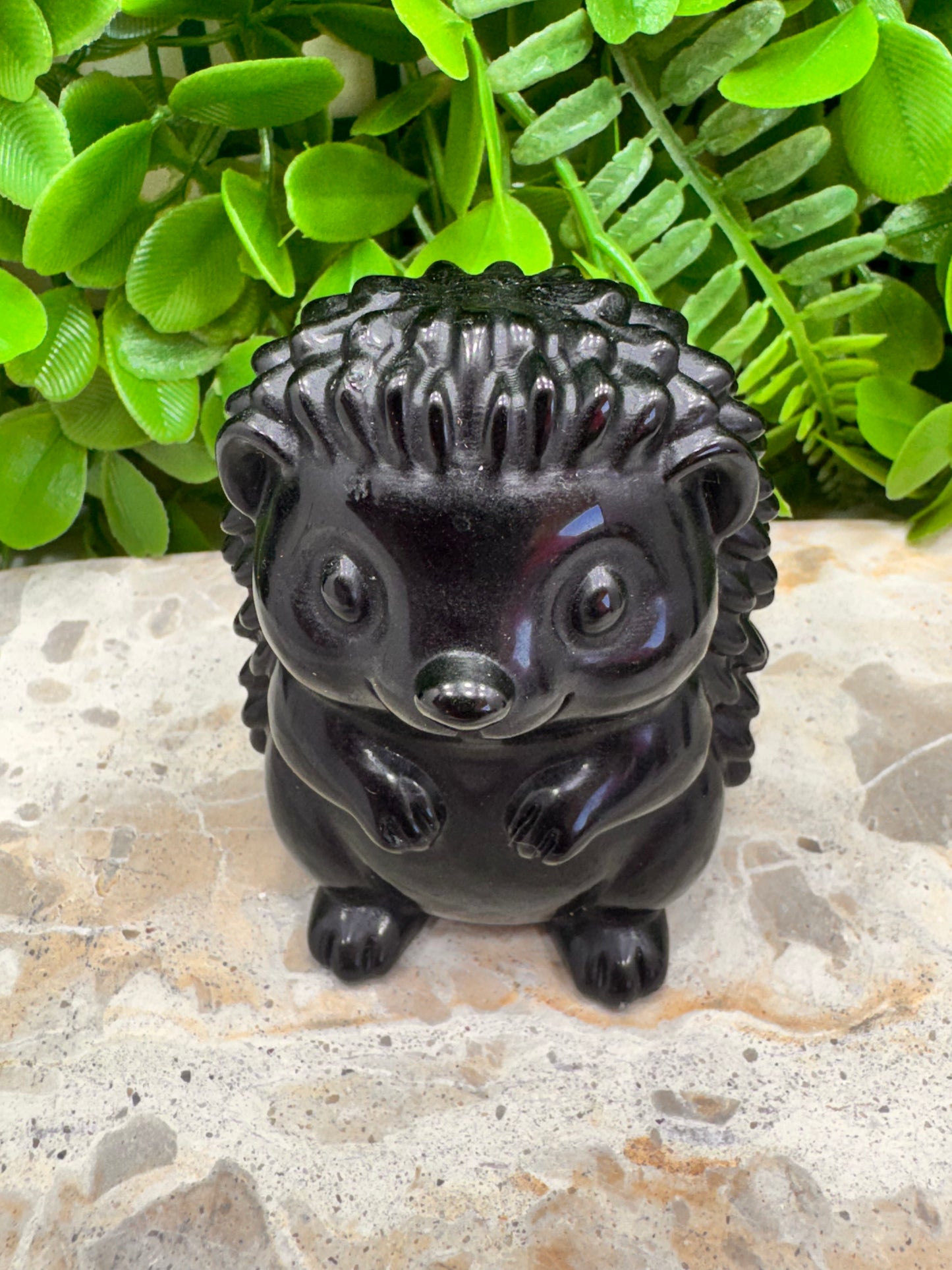 Black Obsidian Hedgehog 360g