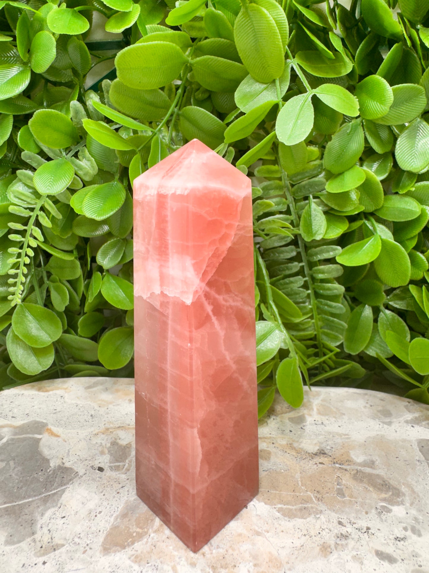 Rose Calcite Tower 282g
