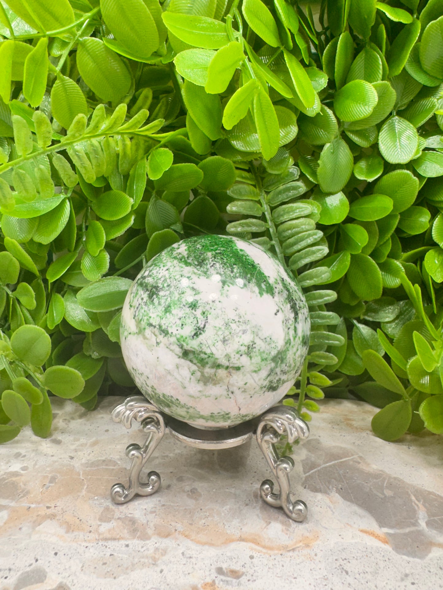 Green Apple Jadeite Sphere 534g