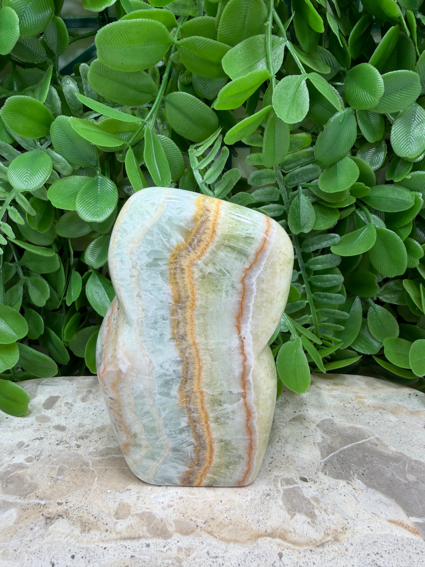 Ocean Green Calcite Freeform 412g