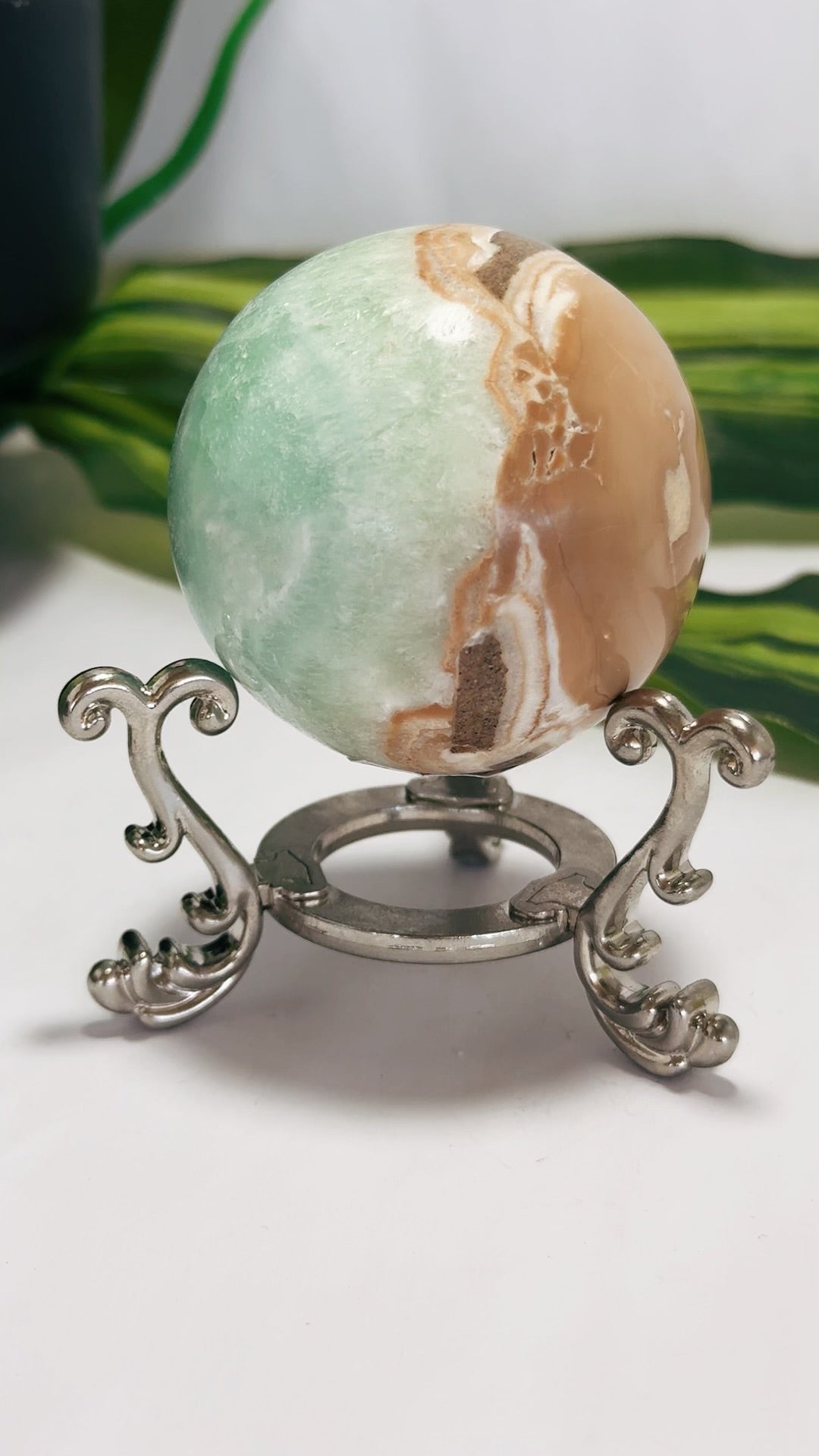 Caribbean Calcite Sphere 256g