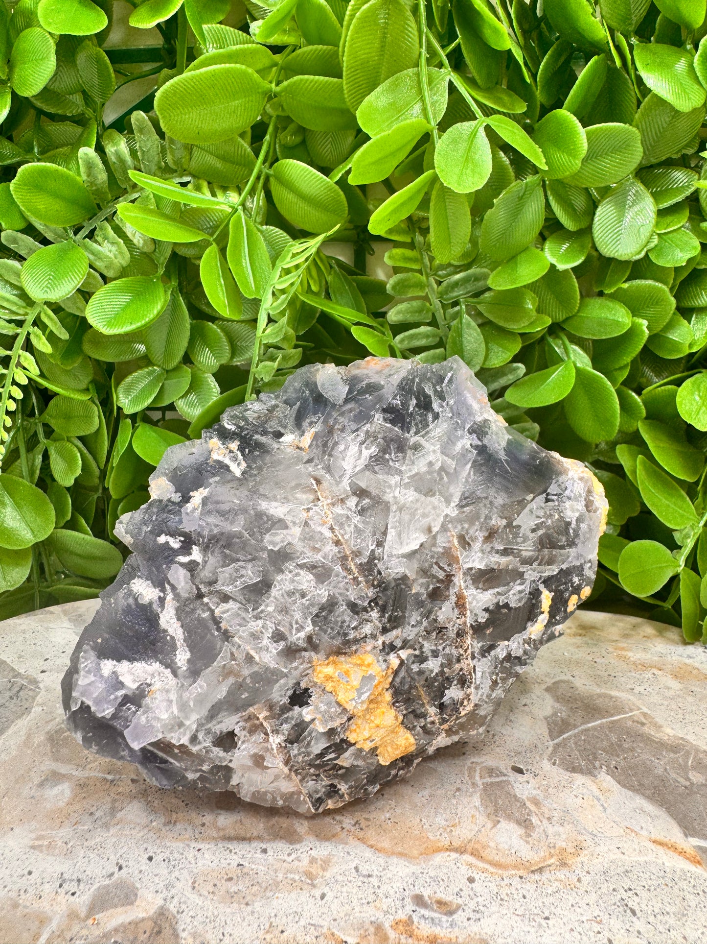 Blue Cubed Fluorite Specimen 1016g