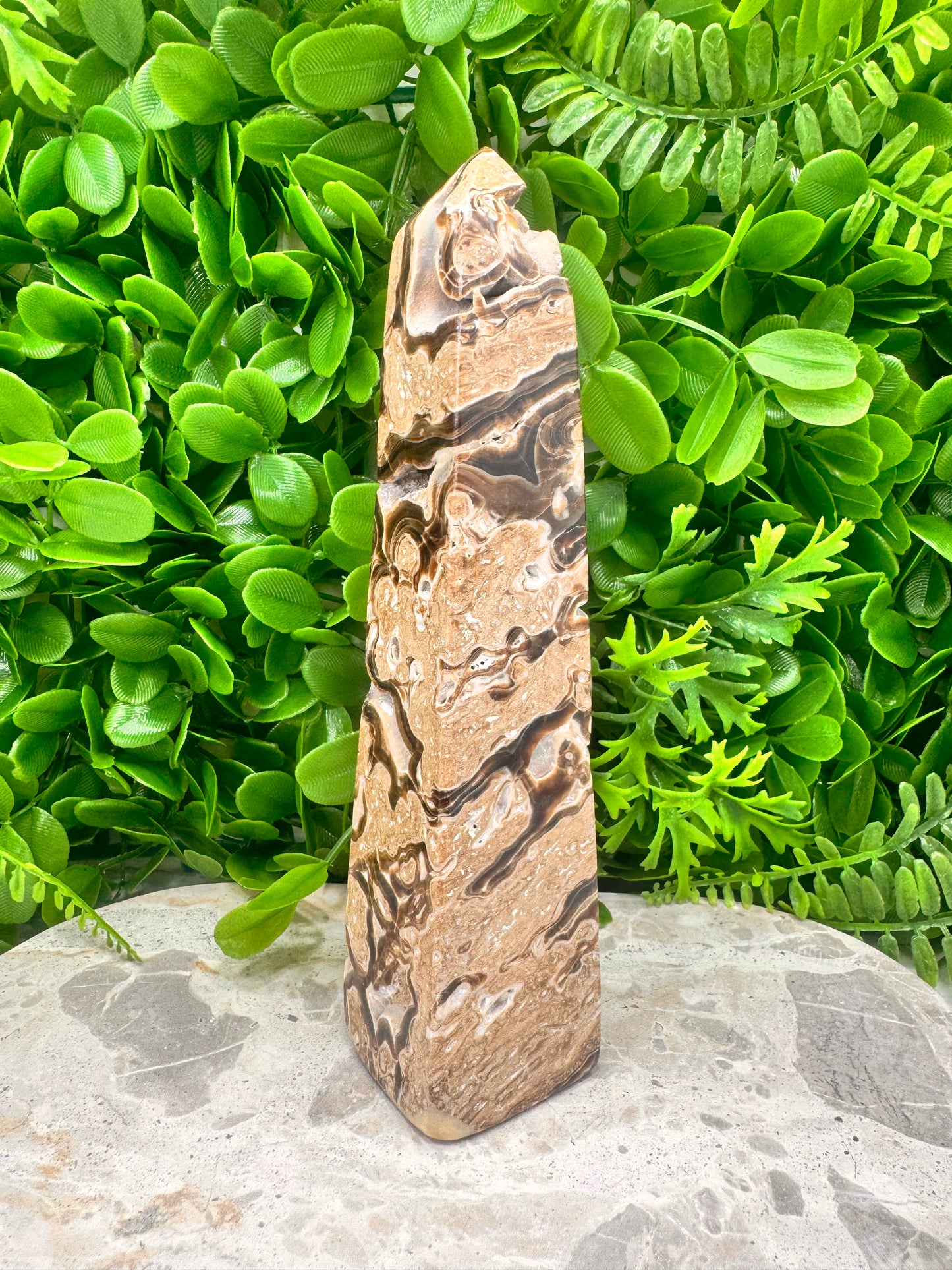 Chocolate Calcite Tower 612g