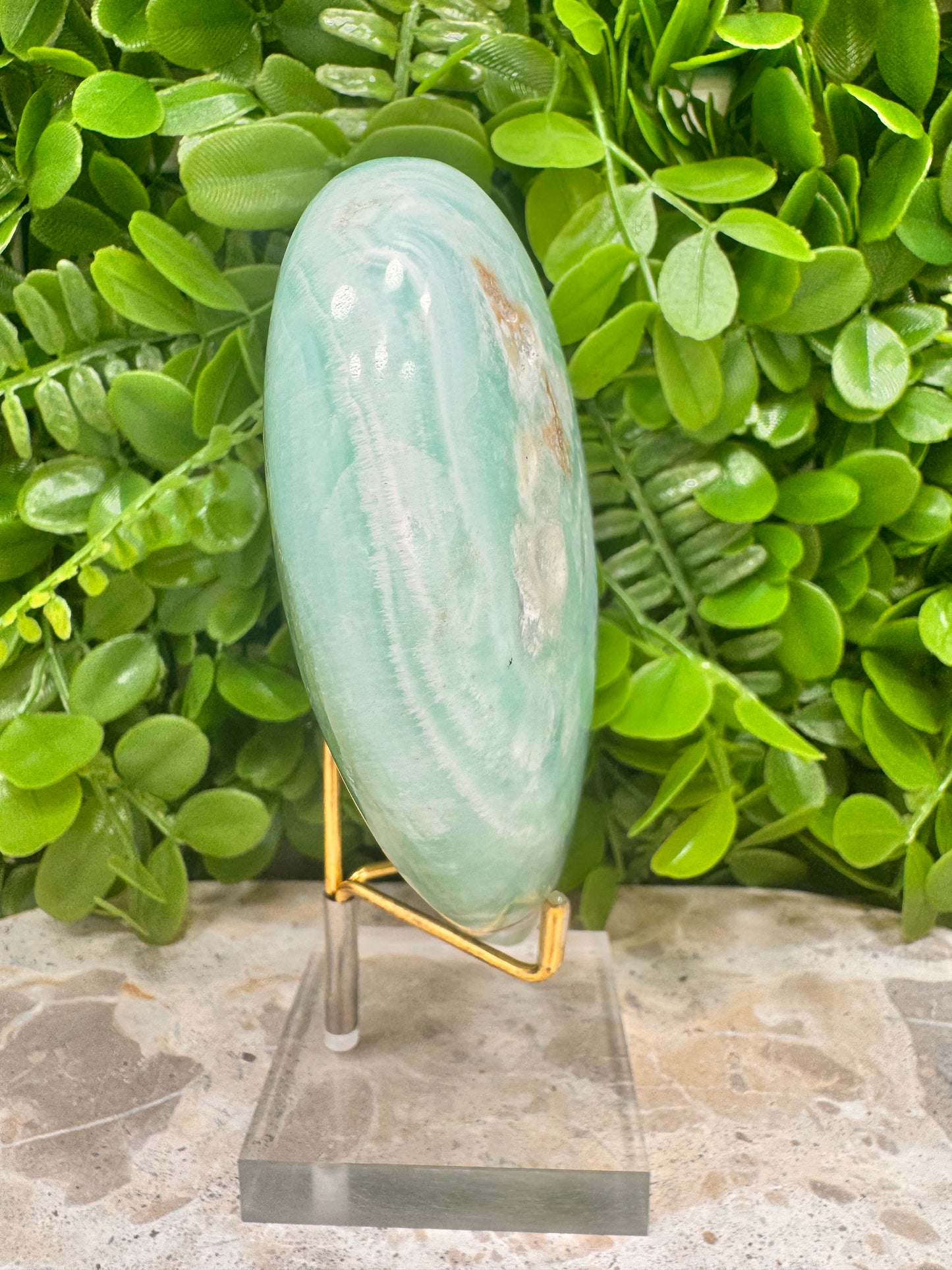 Aragonite & Smithsonite Heart 958g