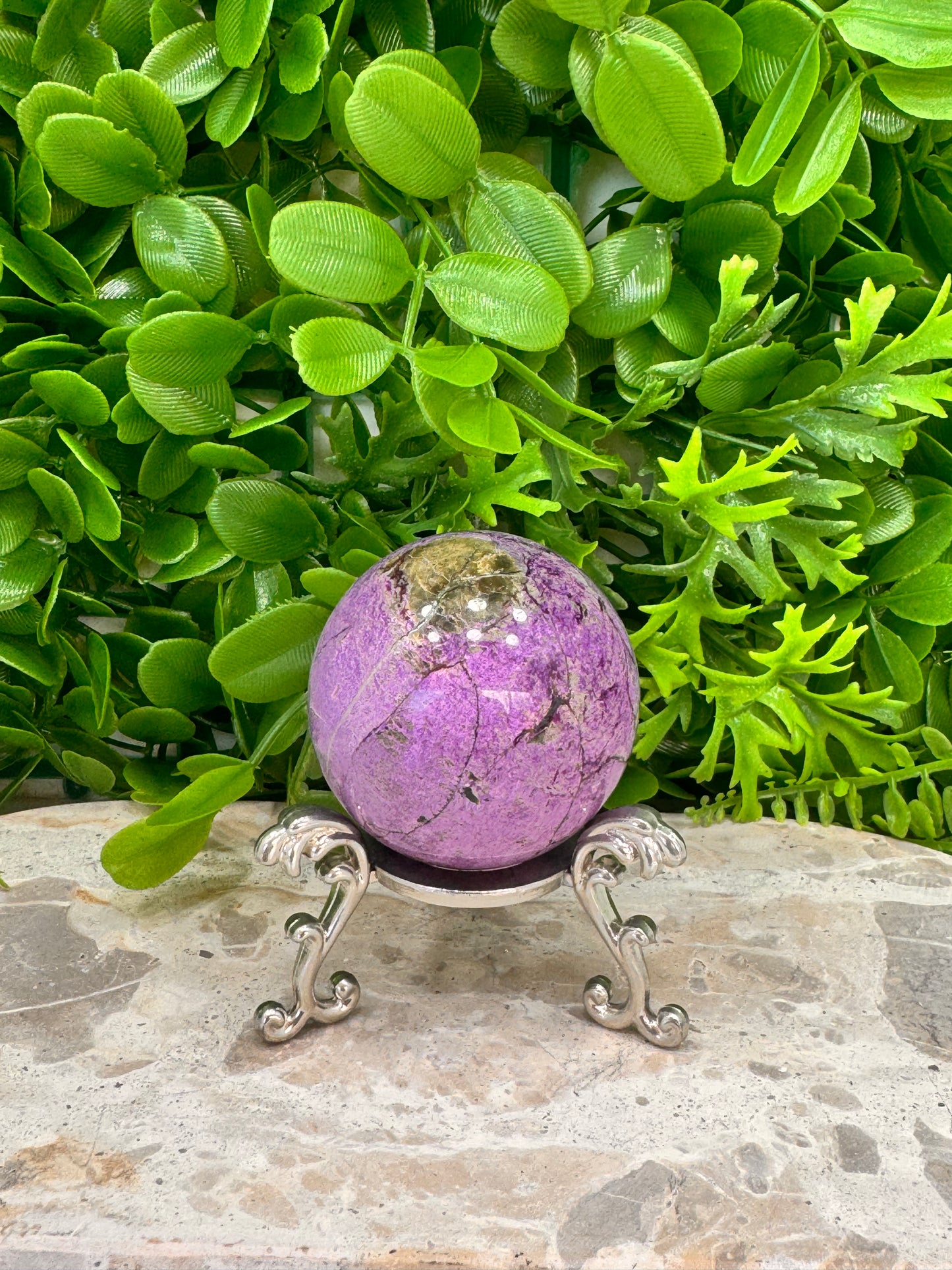 Stichtite / Serpentine Sphere 194g