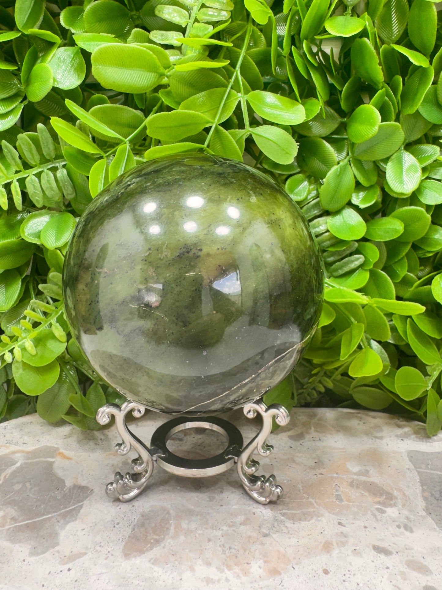 Nephrite Jade Sphere 1336g