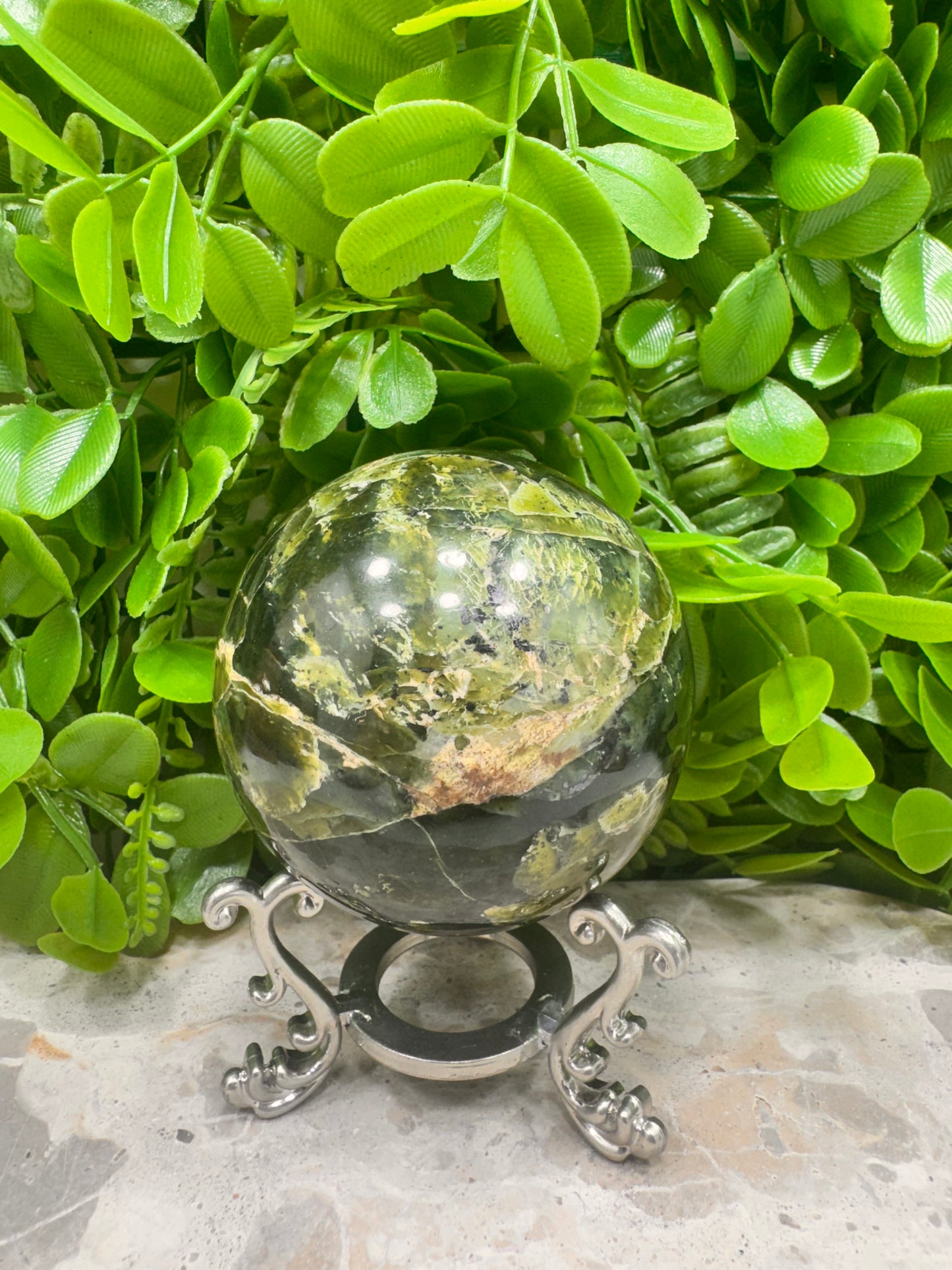 Nephrite Jade Sphere 518g