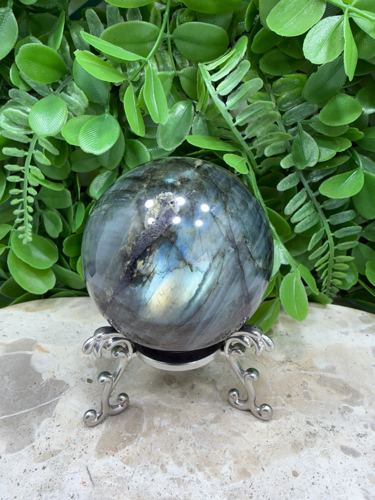 Labradorite Sphere | Protection • Intuition • Transformation