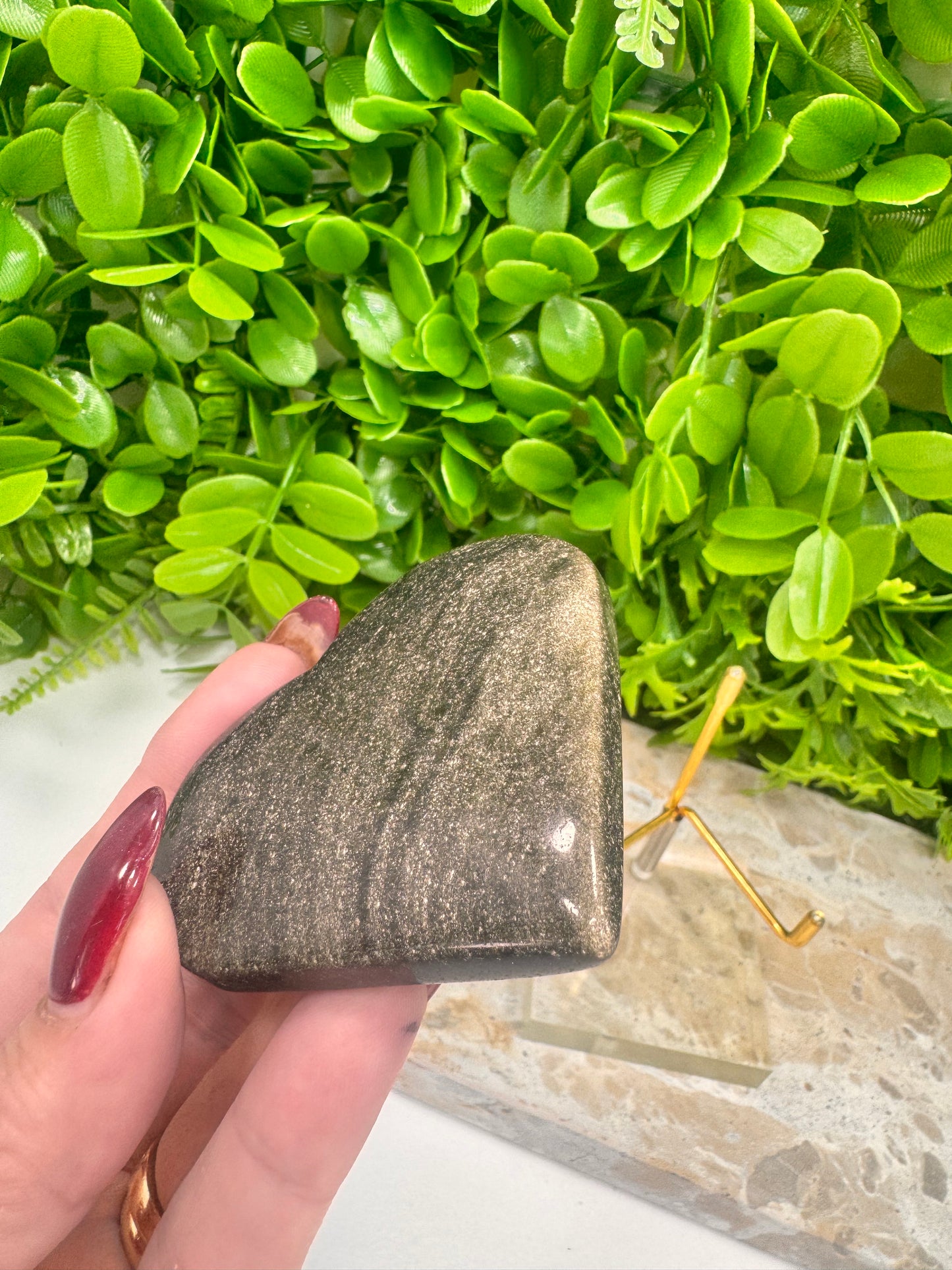 Golden Obsidian Heart 98g