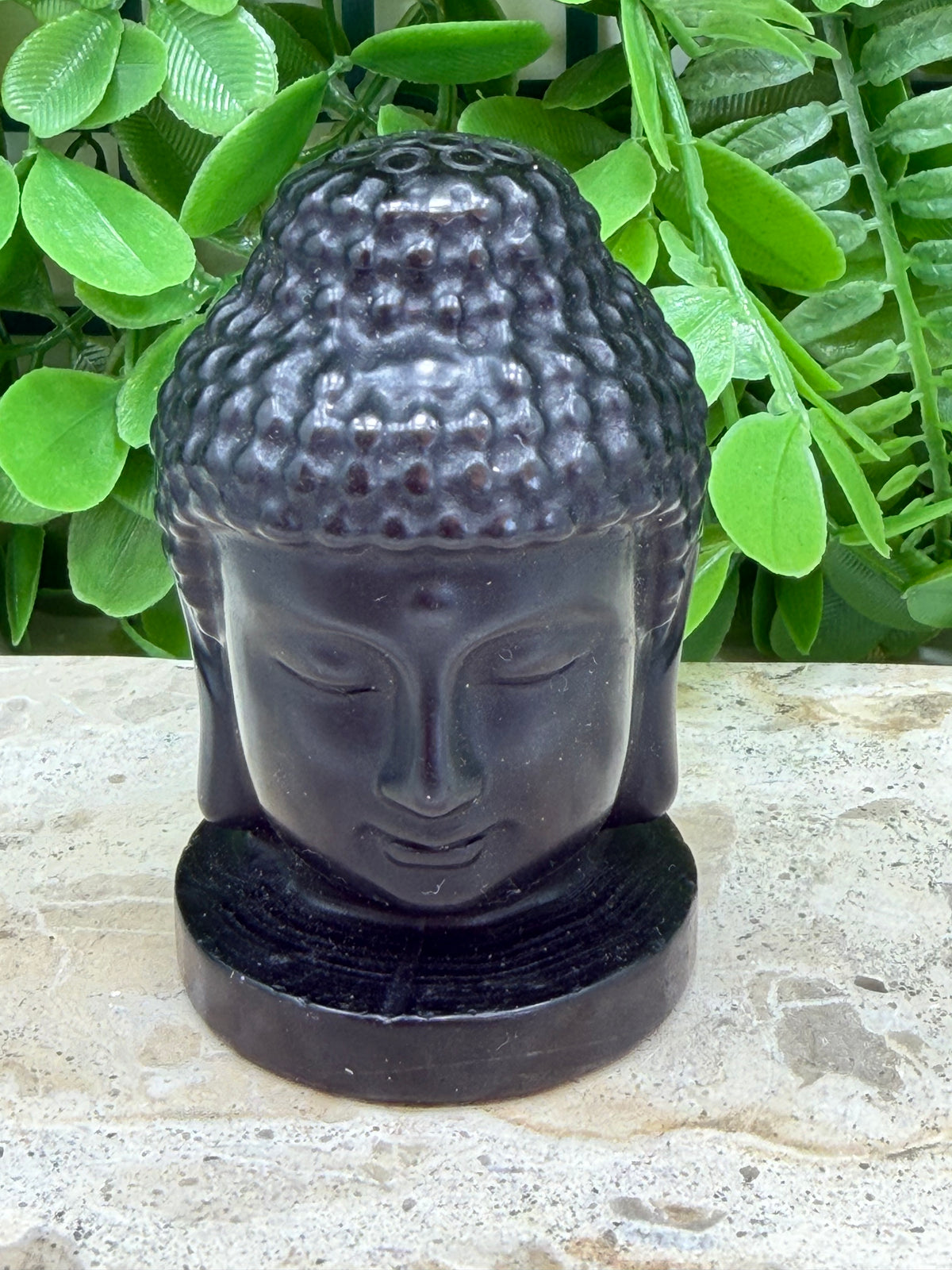 Black Obsidian Buddha Head 248g