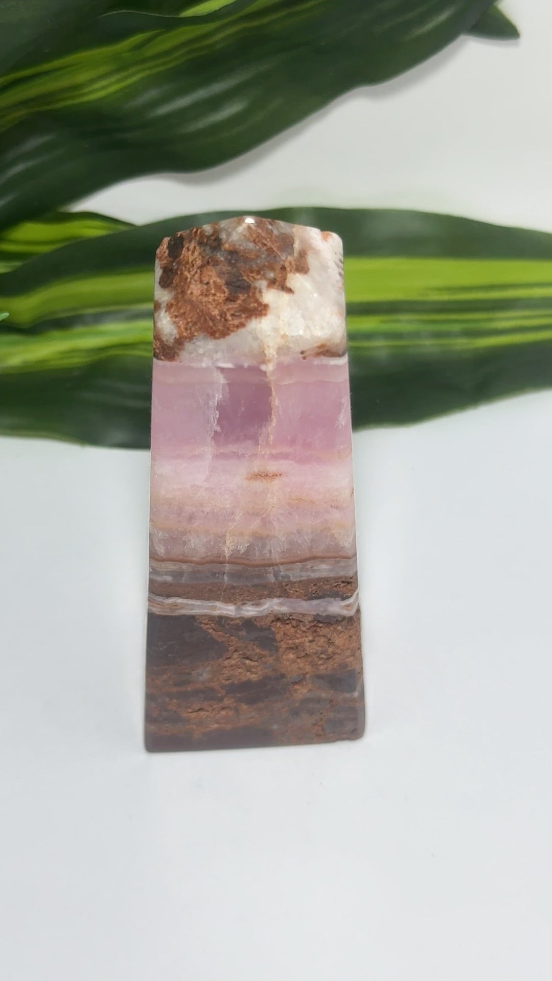 Pink Aragonite Tower 366g