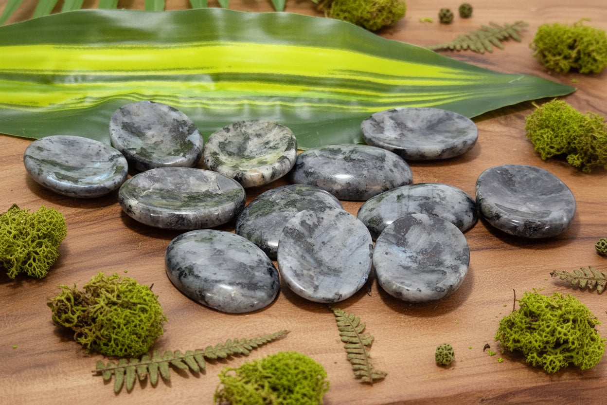 Larvikite Worry Stone