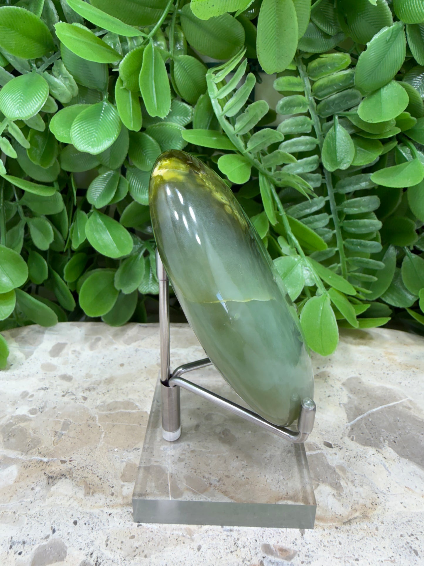 Green Jade Palm Stone 168g