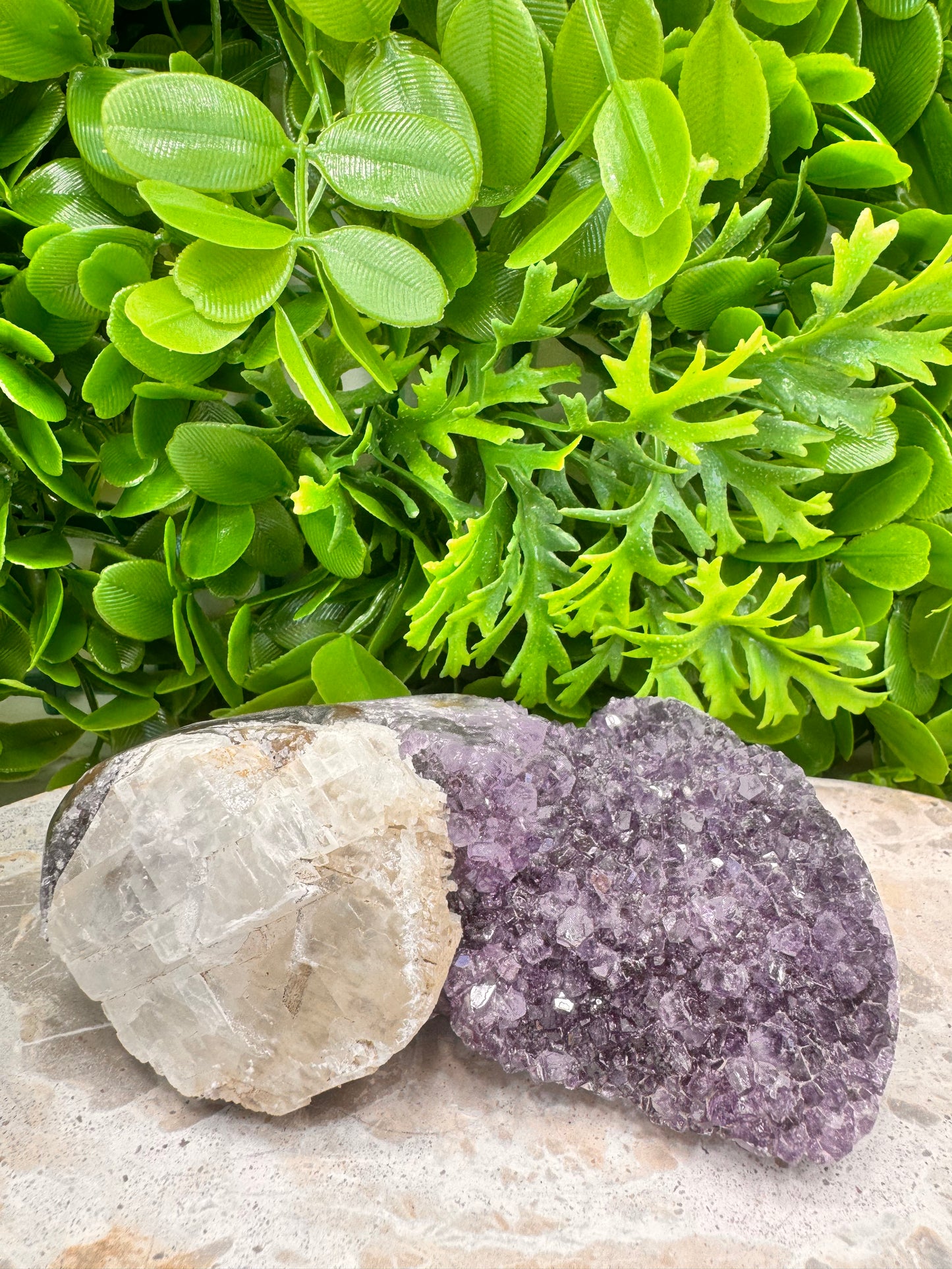 Amethyst Freeform with Quartz 568g