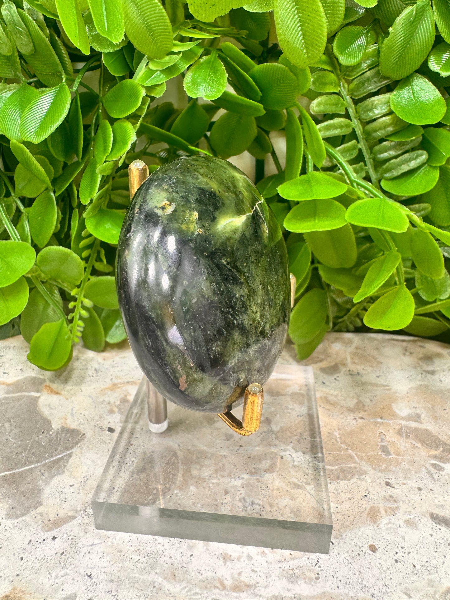 Nepherite Jade Palm Stone 192g