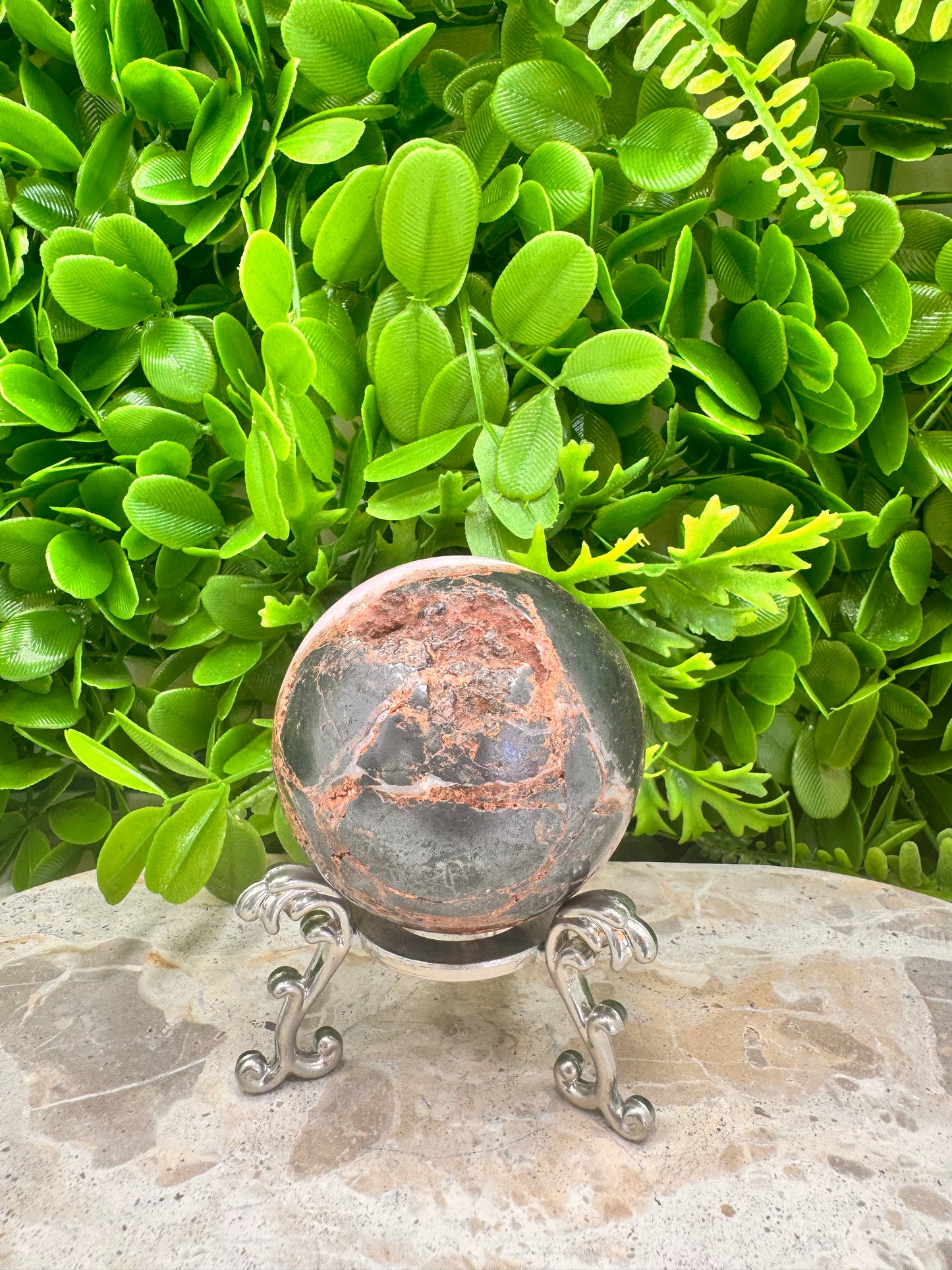 Pink Aragonite Sphere 412g