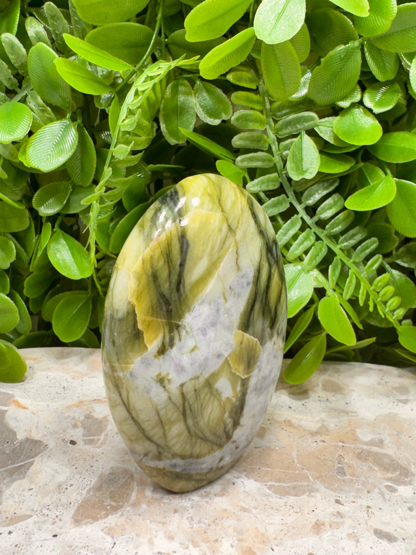 Standing Rutile Serpentine 338g