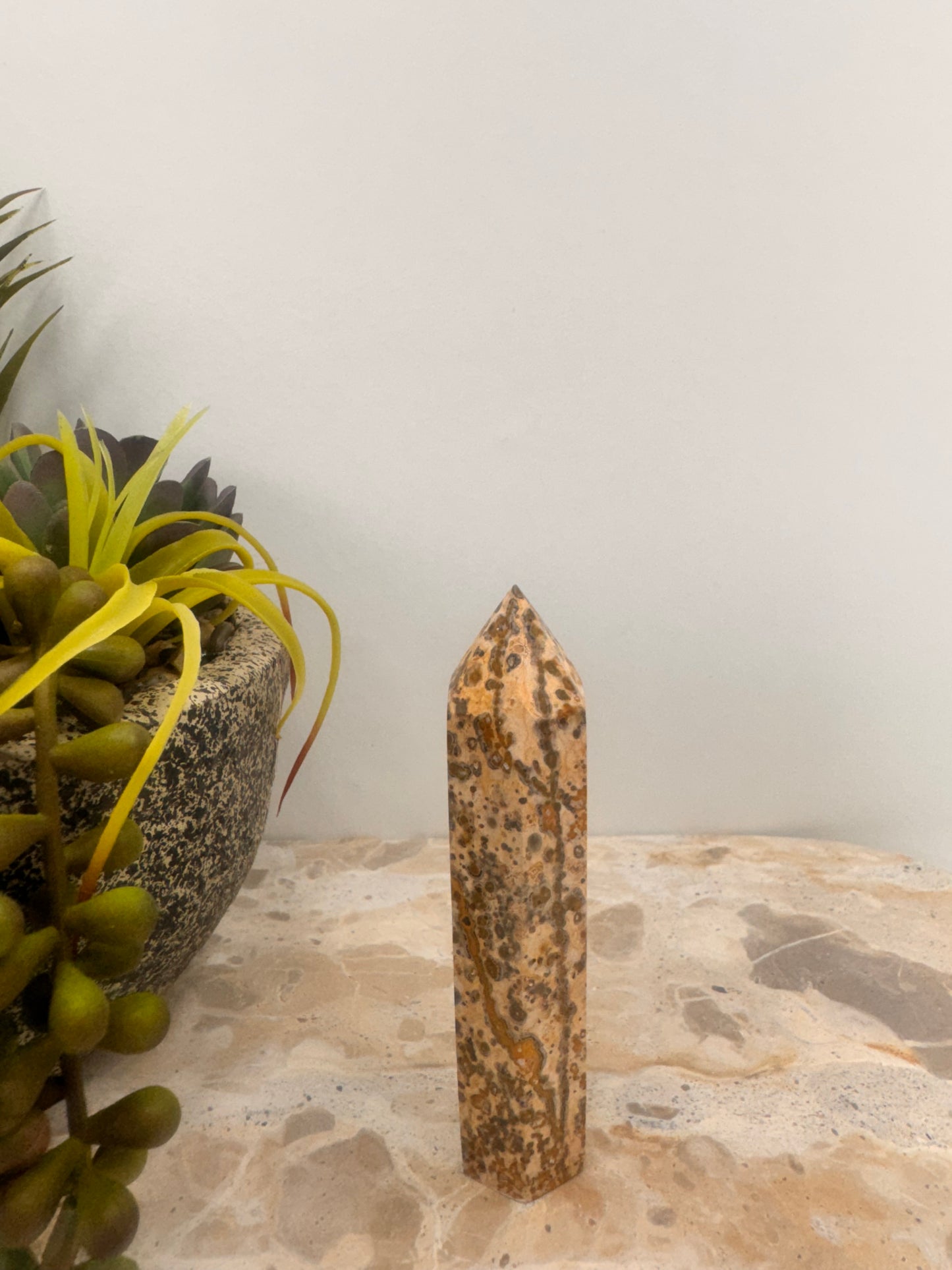 Leopard skin Jasper Point 72g