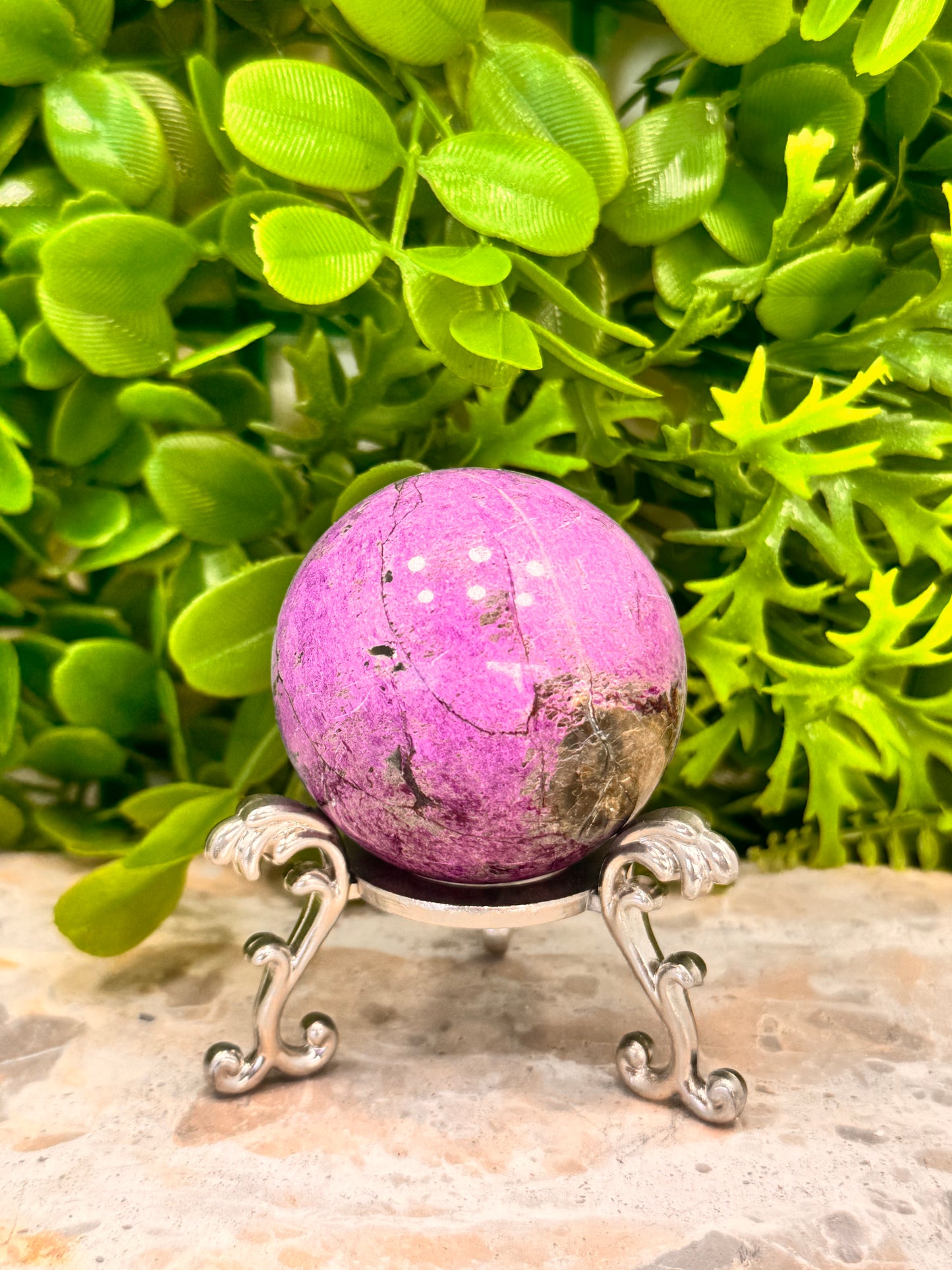 Stichtite / Serpentine Sphere 194g