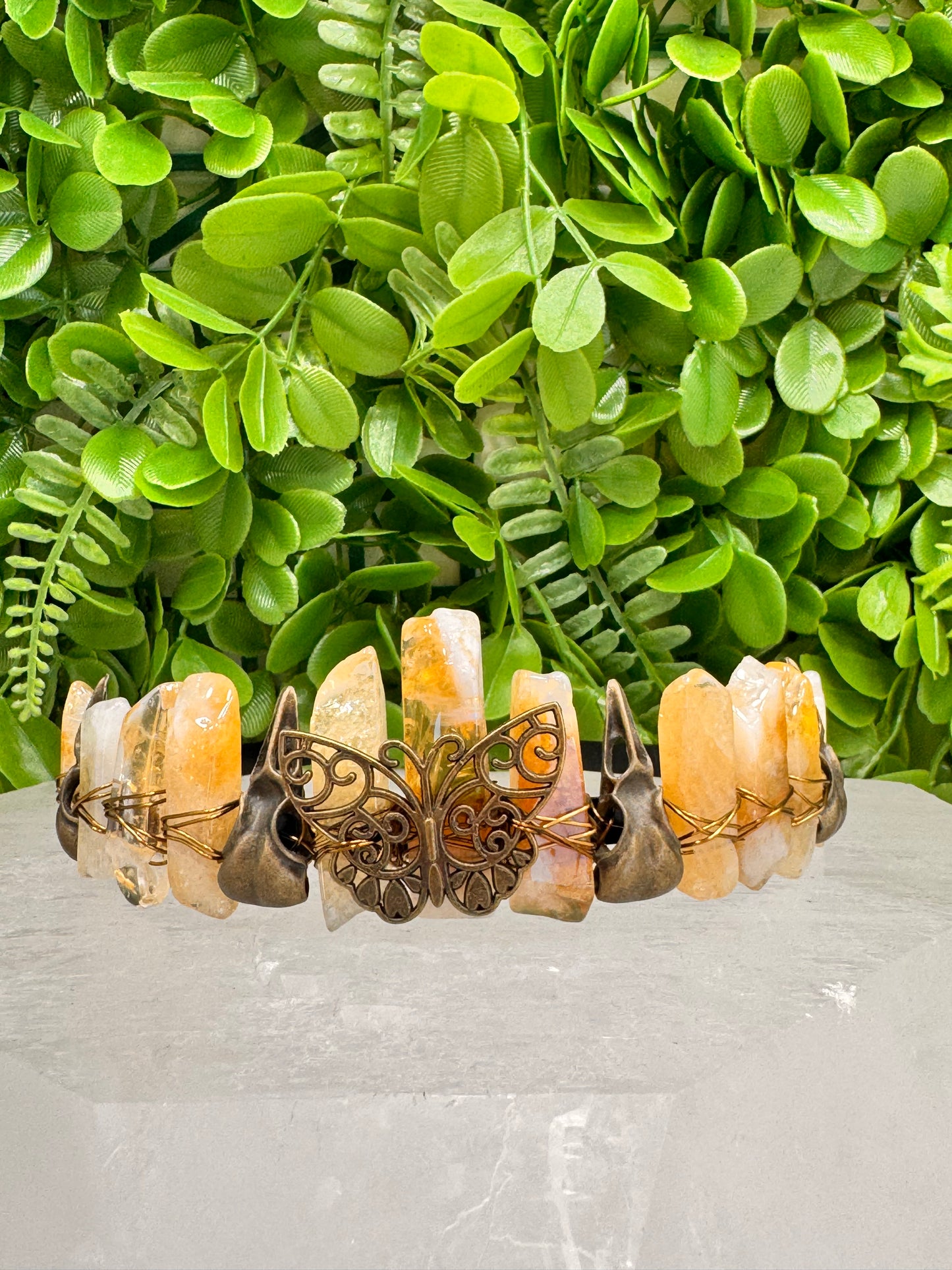 Citrine Butterfly Raven Tiara 100g