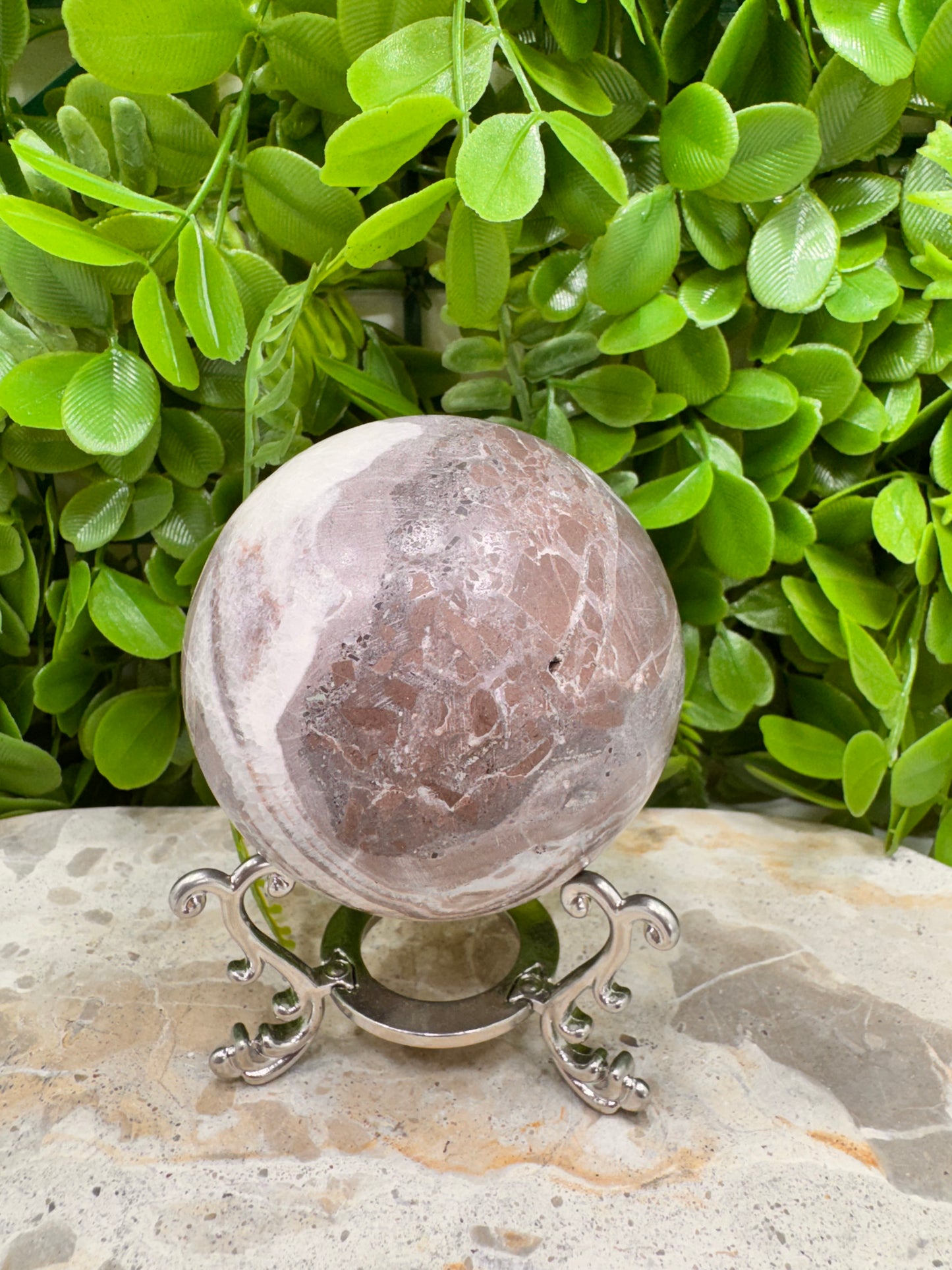 Chocolate Aragonite Sphere 480g