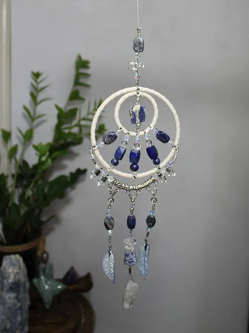 Lapis Lazuli & Sodalite Mandala Hanger