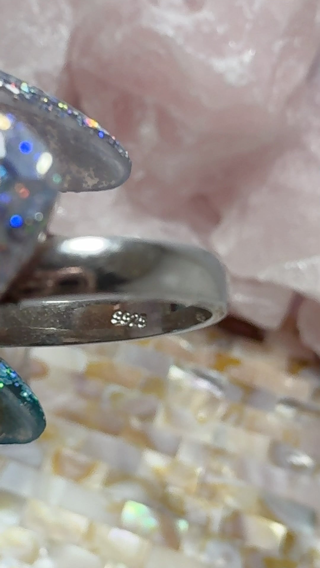 Moonstone Silver Ring Sz7 S925