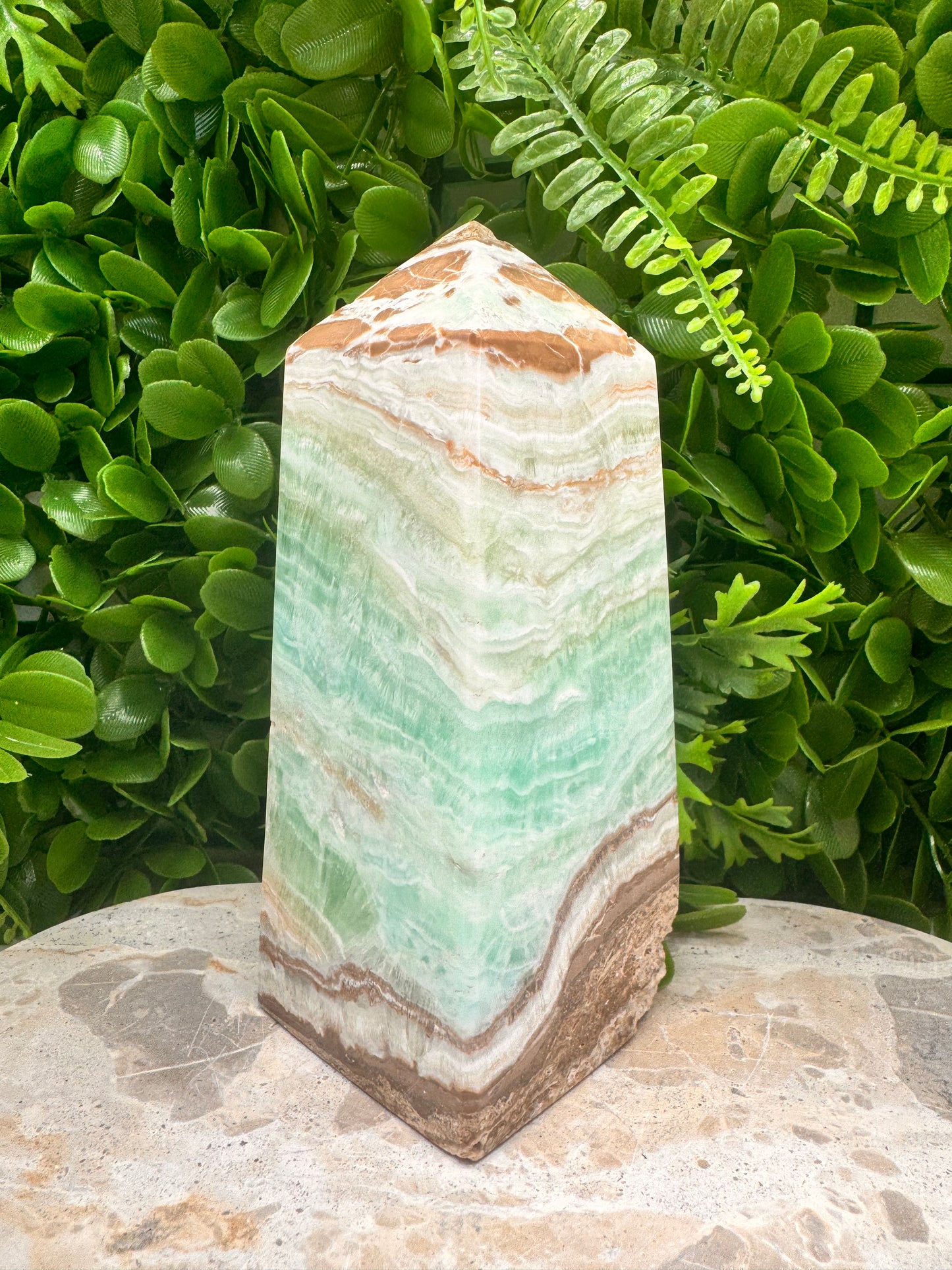 Aqua Caribbean Calcite Tower 1.6kg