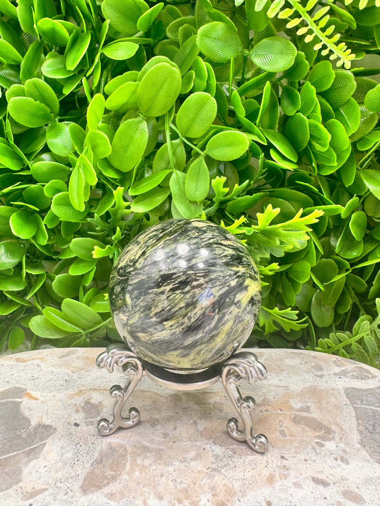 Nephrite Jade Sphere 370g