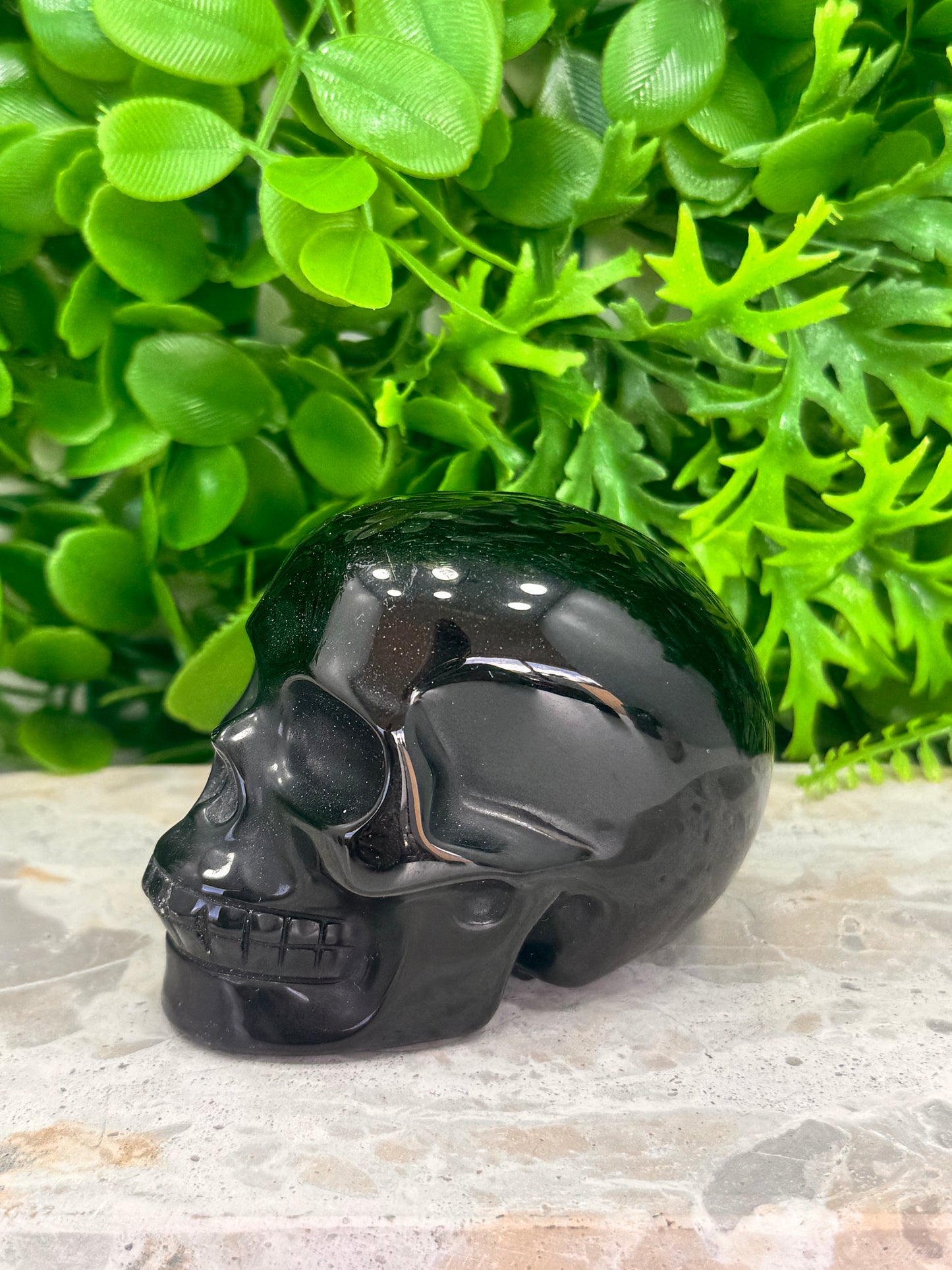 Obsidian Skull 418g