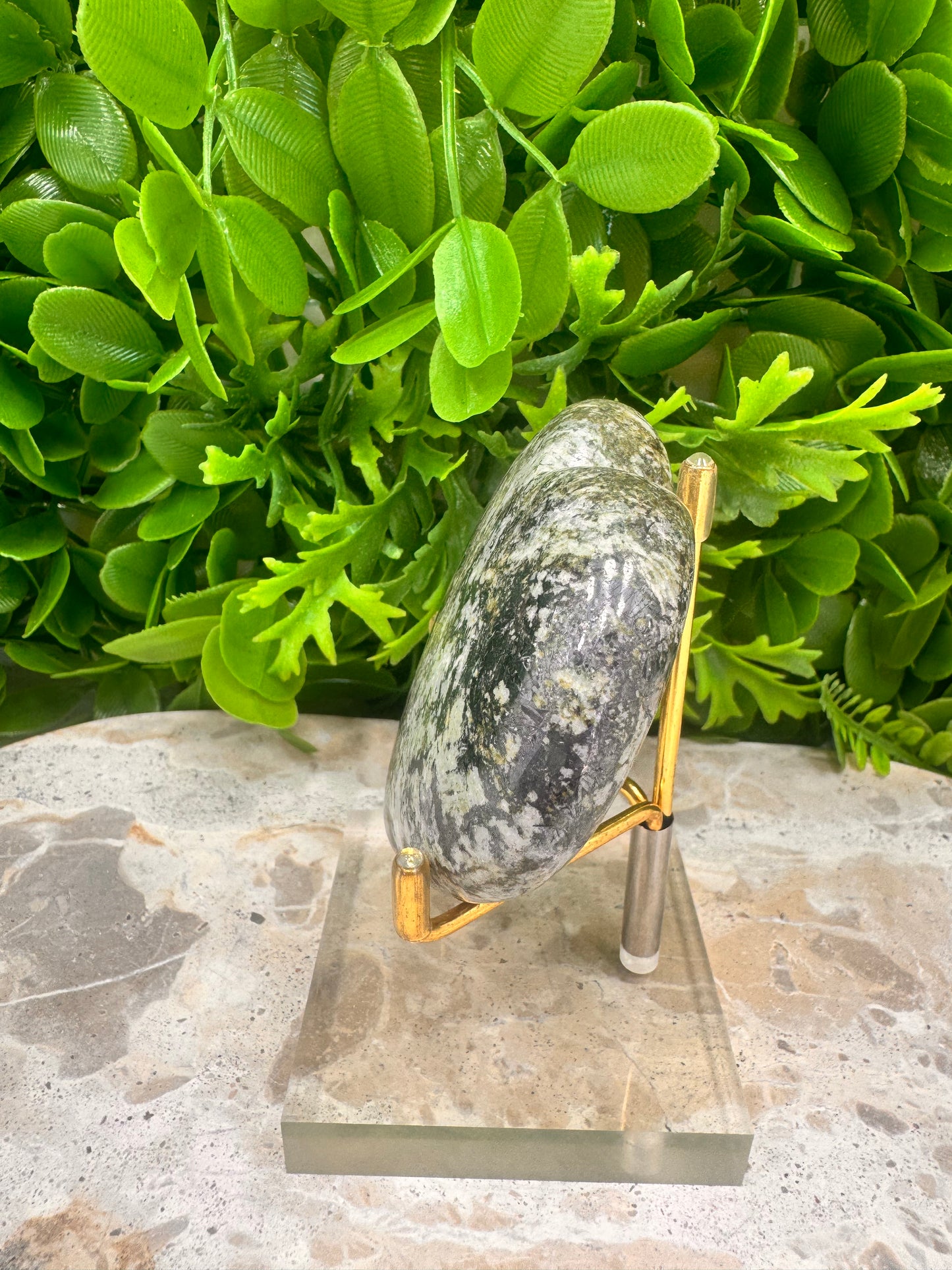 Epidote Hematite / Quartz Heart 208g