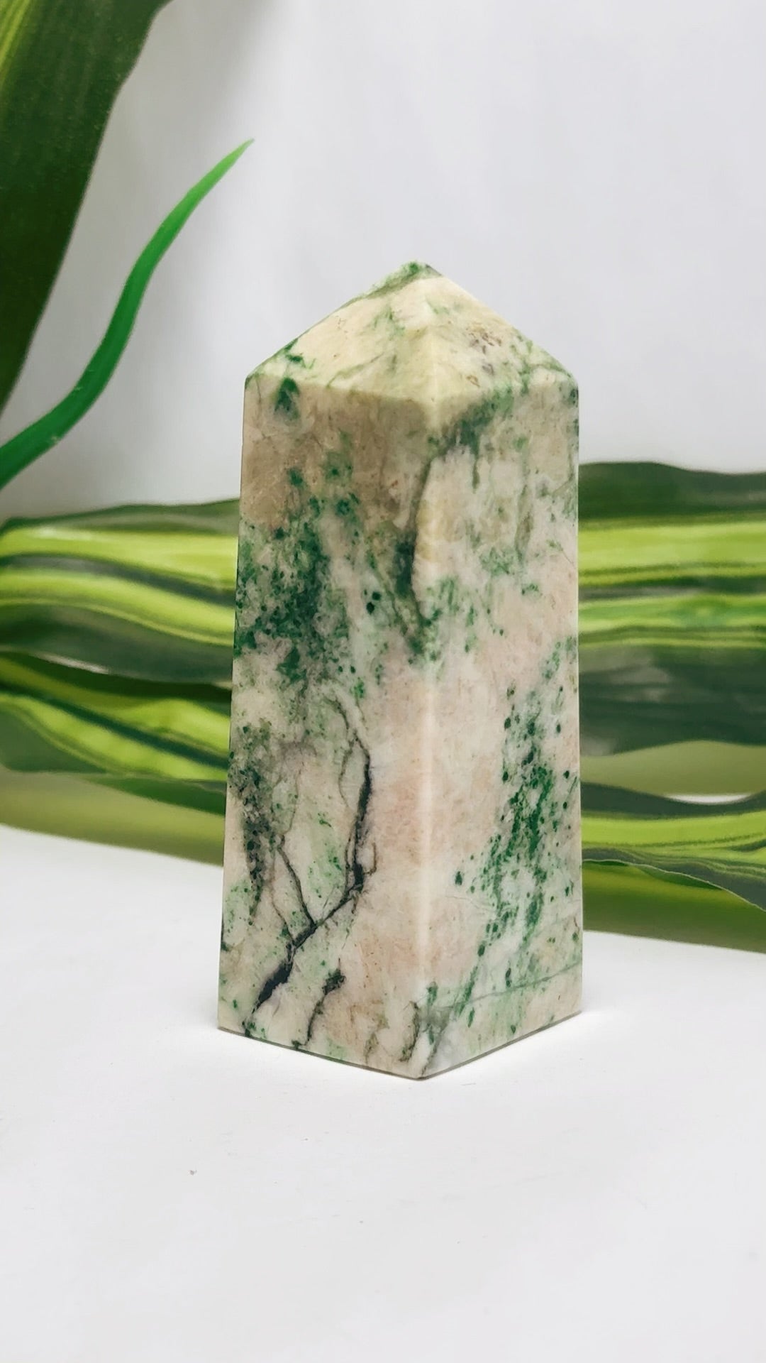 Green Apple Jadeite Tower 210g