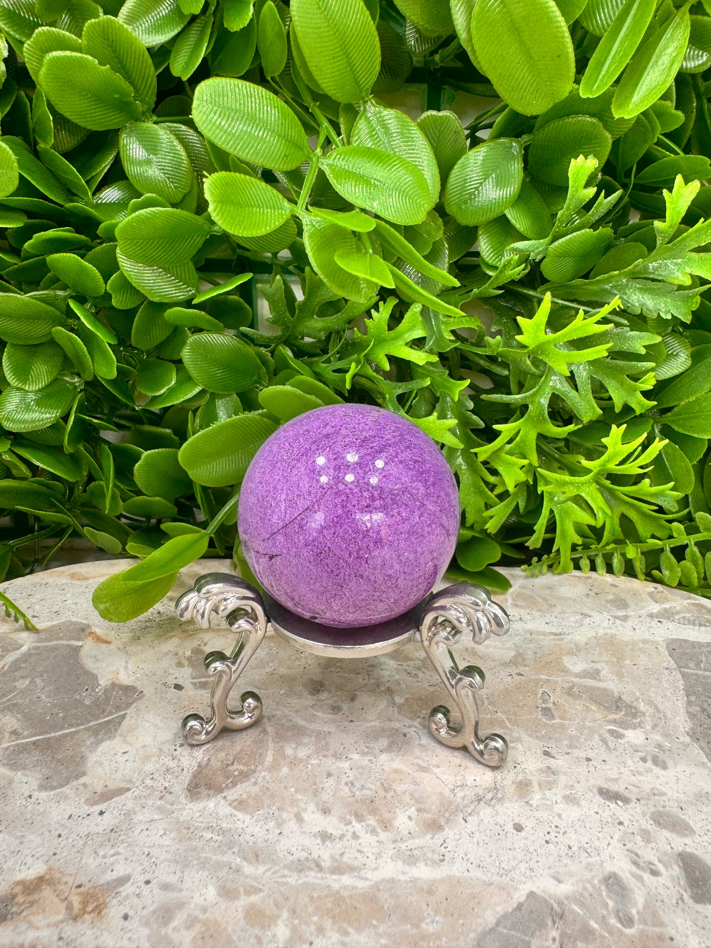 Stichtite / Serpentine Sphere 130g