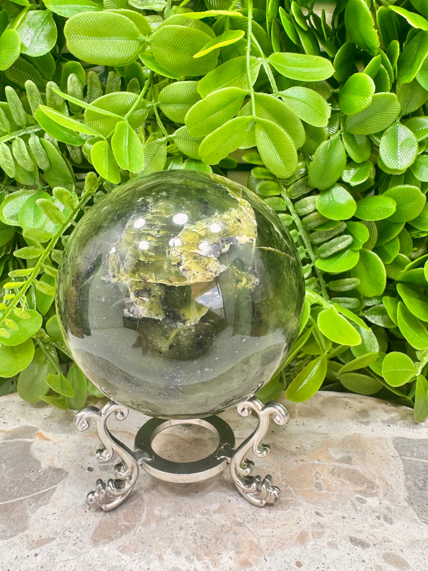 Nephrite Jade Sphere 856g