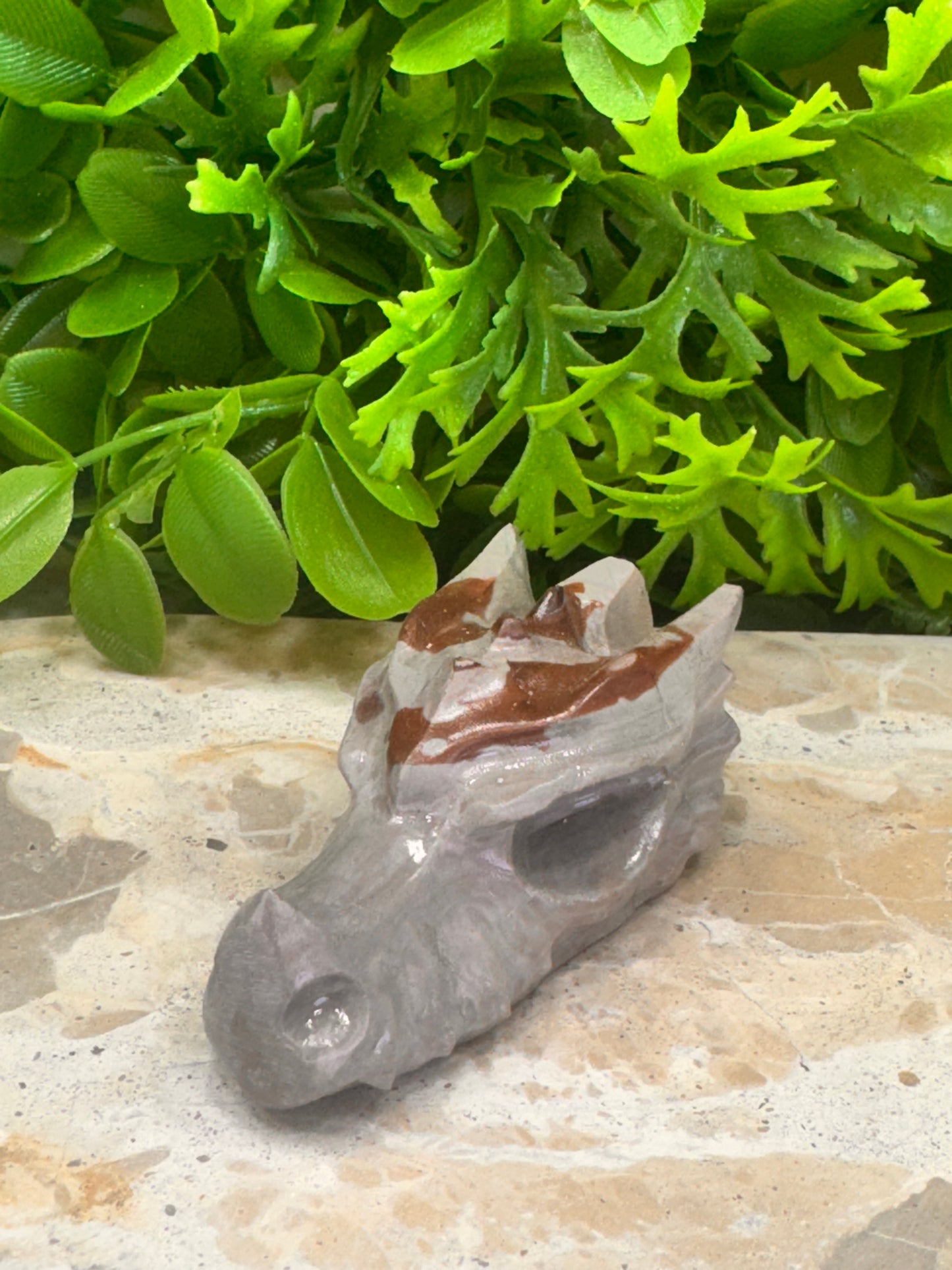 Jasper Dragon Skull 122g