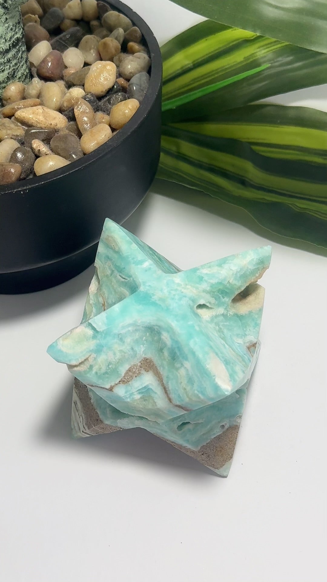 Blue Aragonite Merkaba 620g