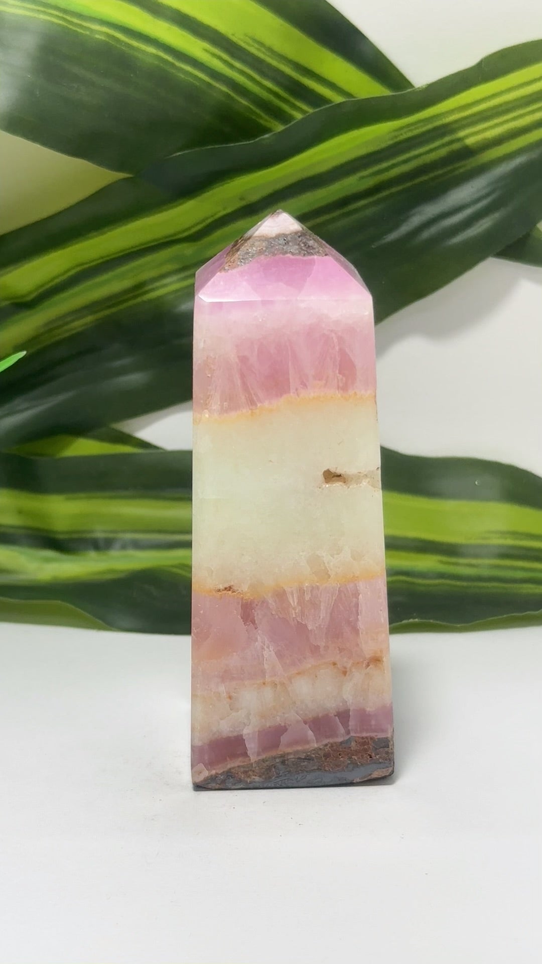 Pink Aragonite Tower 272g