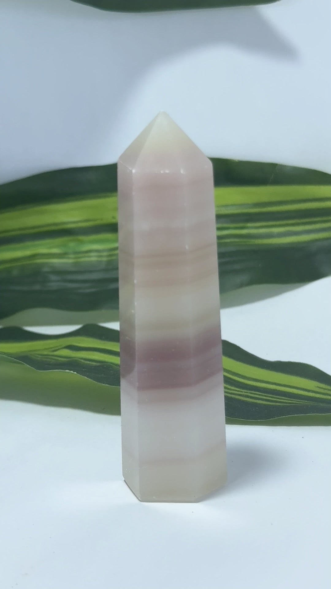 Pink Pistachio Calcite Point 90g