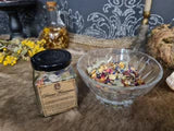 Divine Feminine Incense Blend in a glass jar