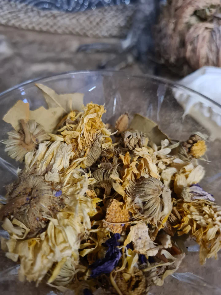 Divine Masculine Incense Blend in glass jar