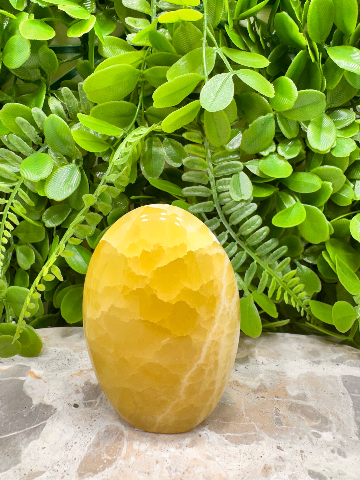 Standing Lemon Calcite 342g
