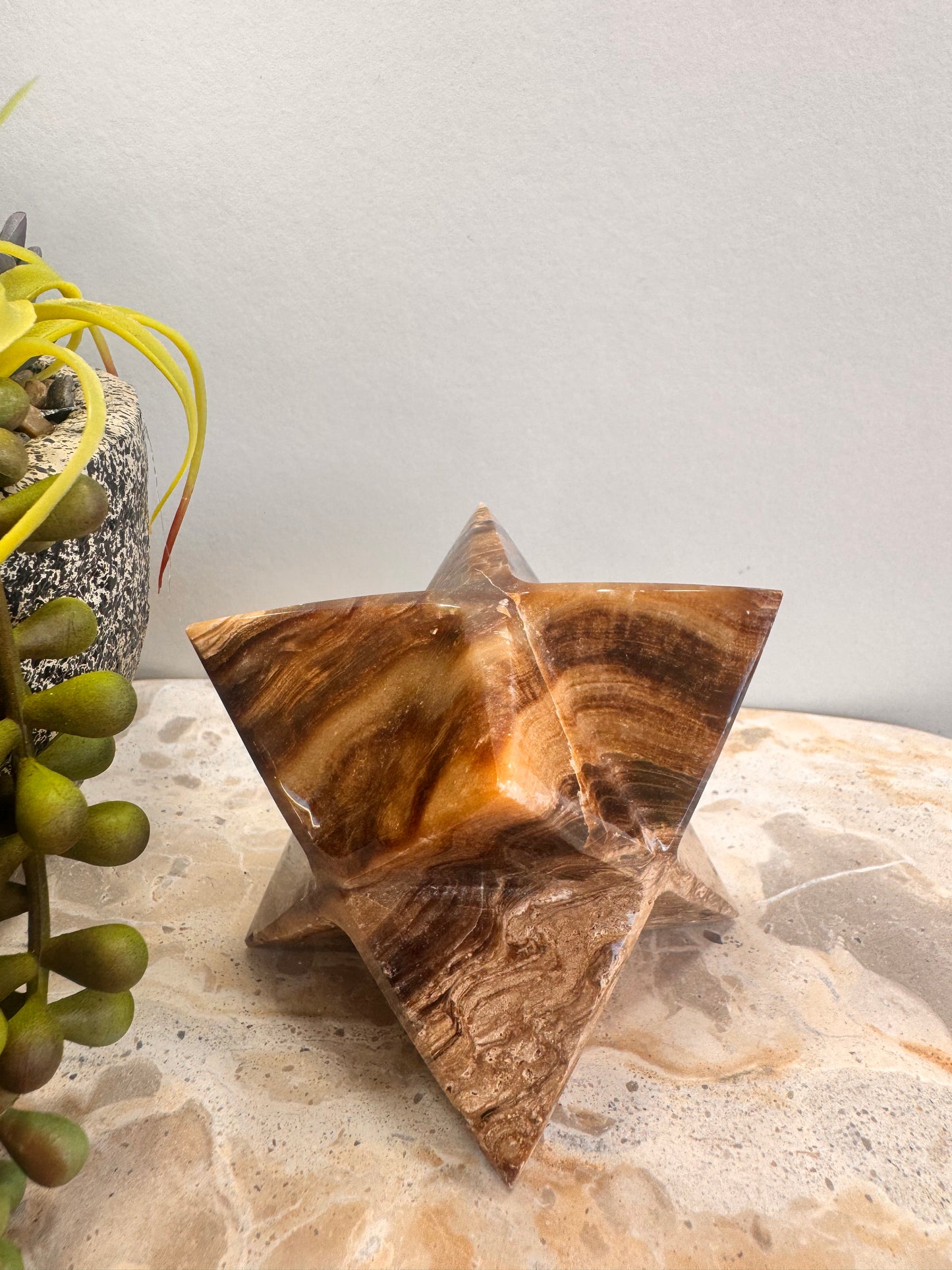 Chocolate Calcite Merkaba 314g