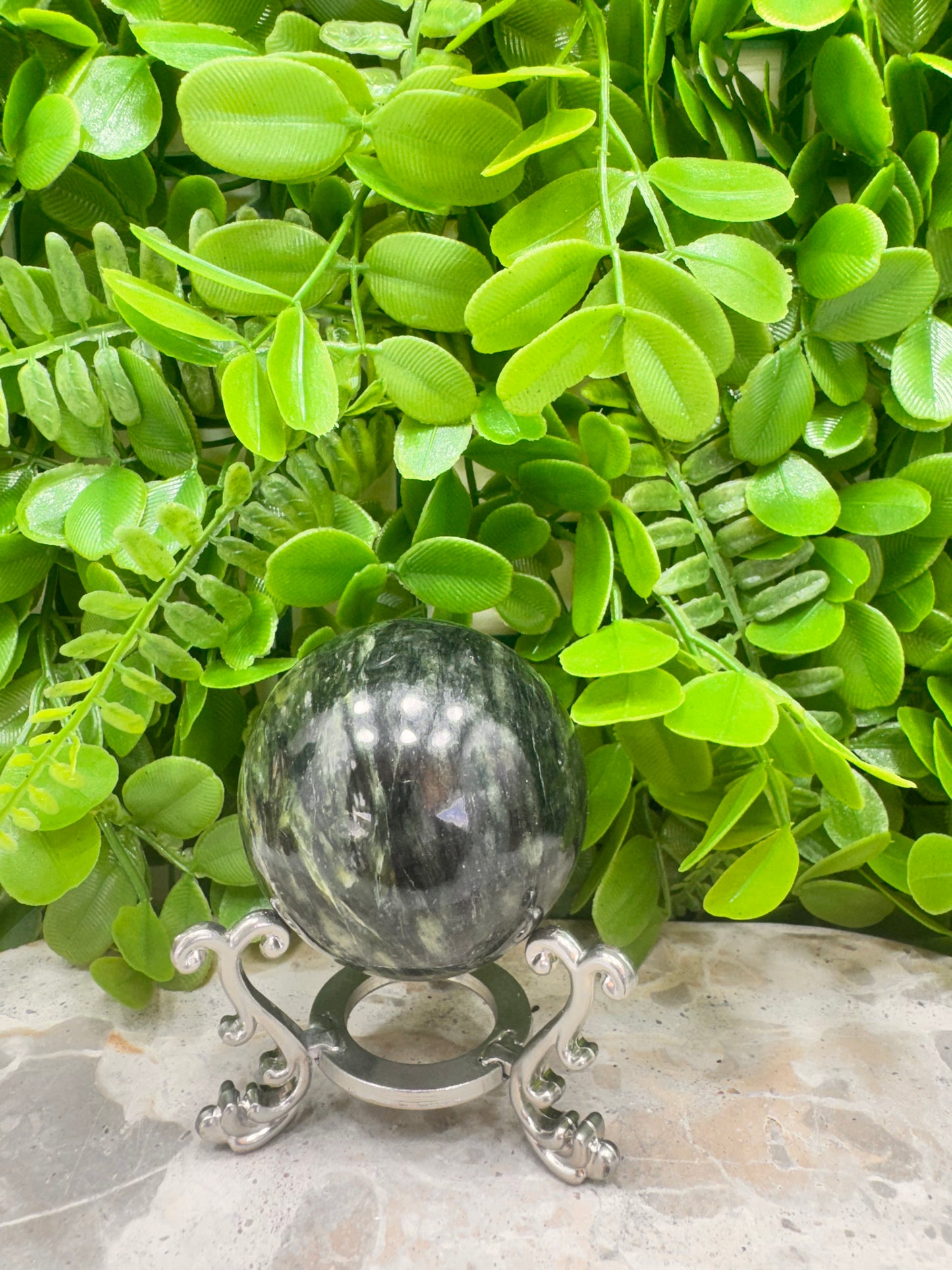 Nephrite Jade Sphere 276g