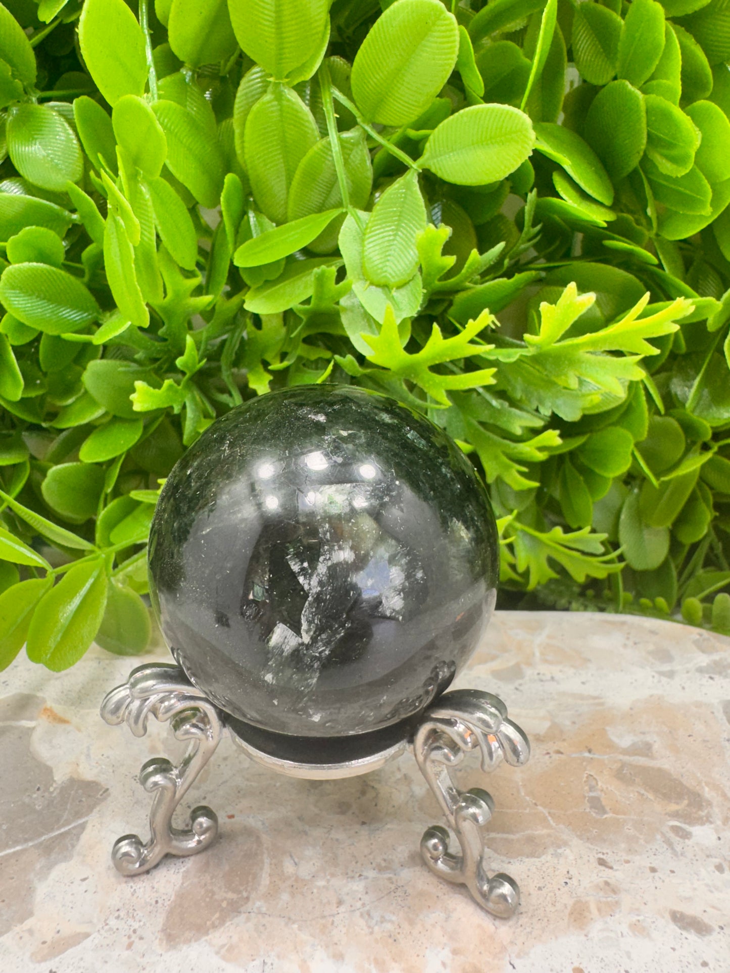 Green Tourmaline Sphere 316g