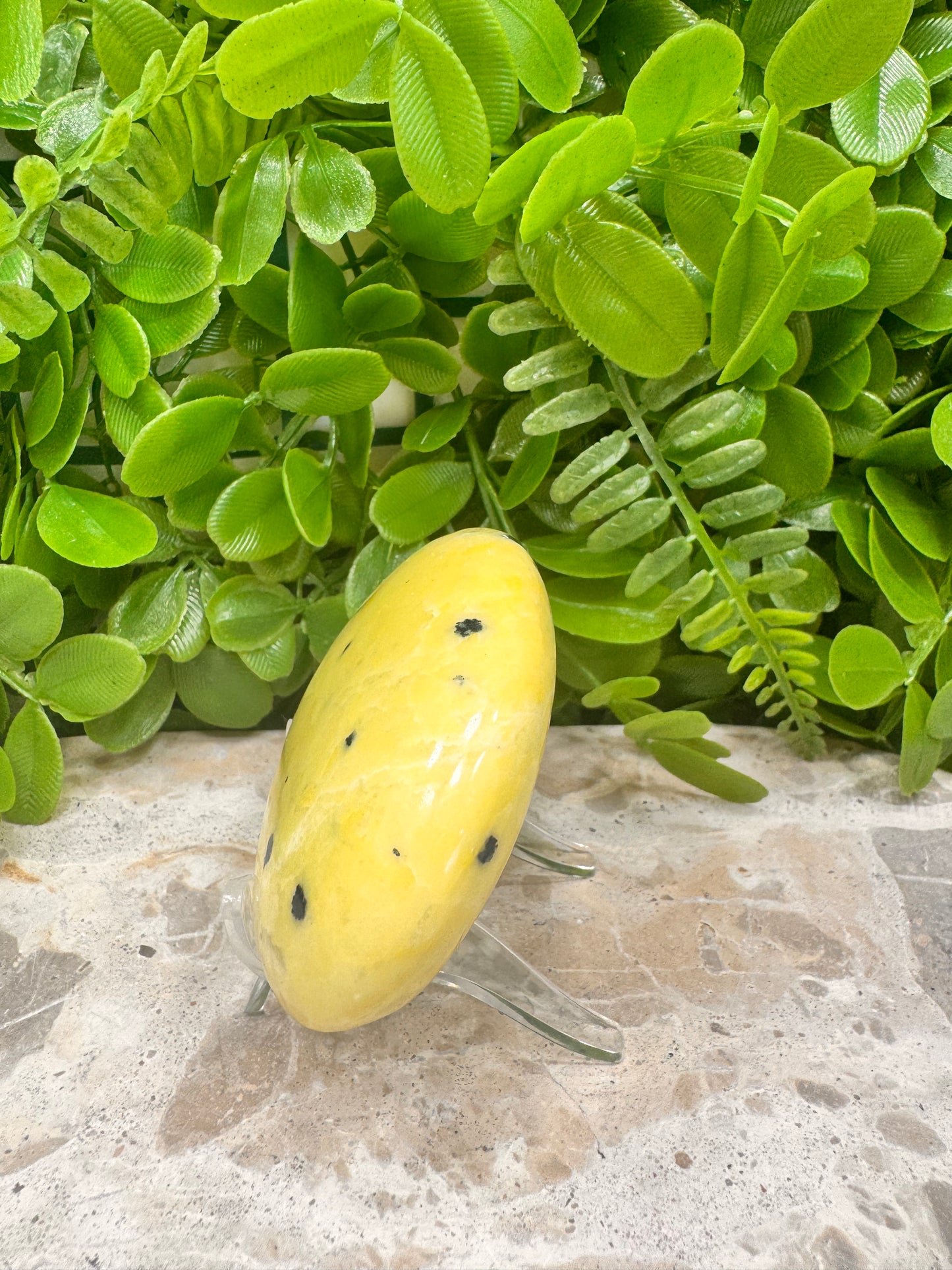 Jade & Hematite Palm Stone 198g