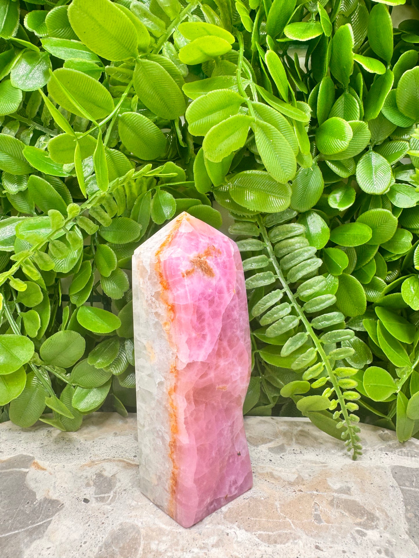 Pink Arogonite Tower 316g
